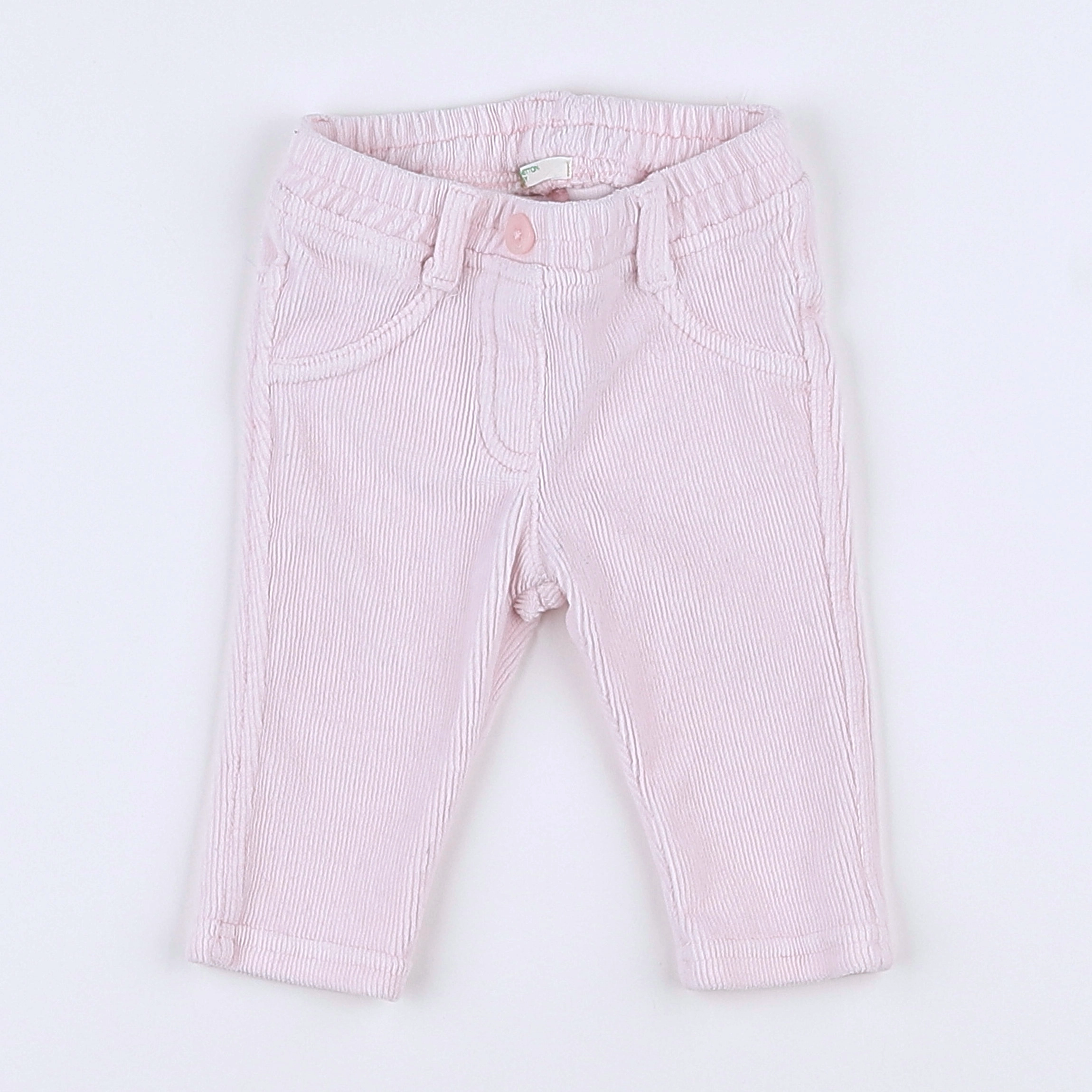 Benetton - pantalon rose - 3/6 mois