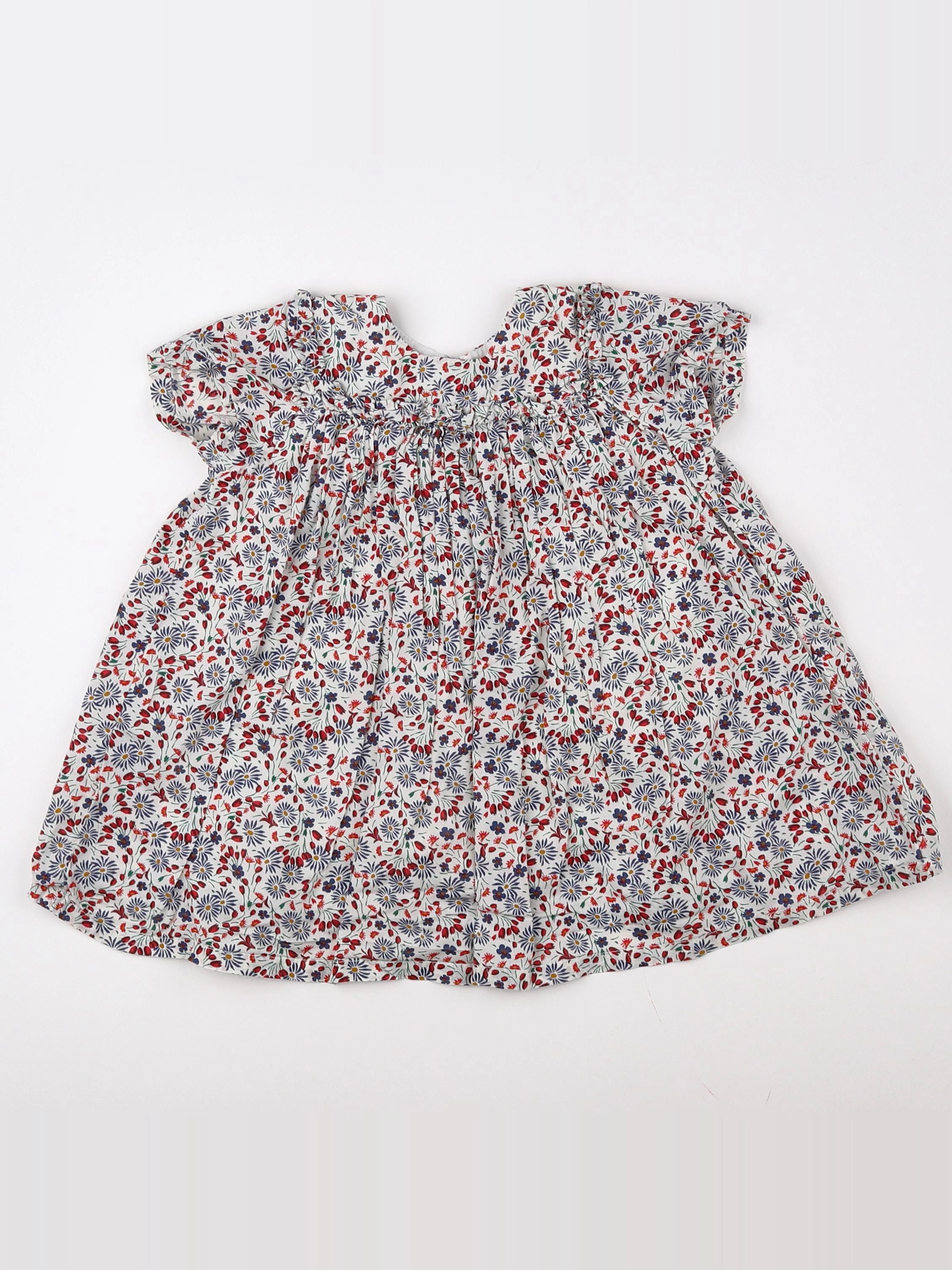 Boutchou - robe multicolore - 12 mois