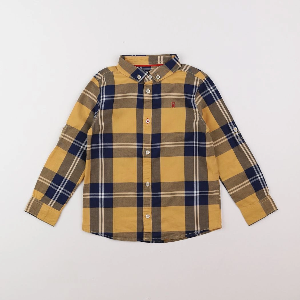 Tape à l'oeil - chemise bleu, jaune - 4 ans