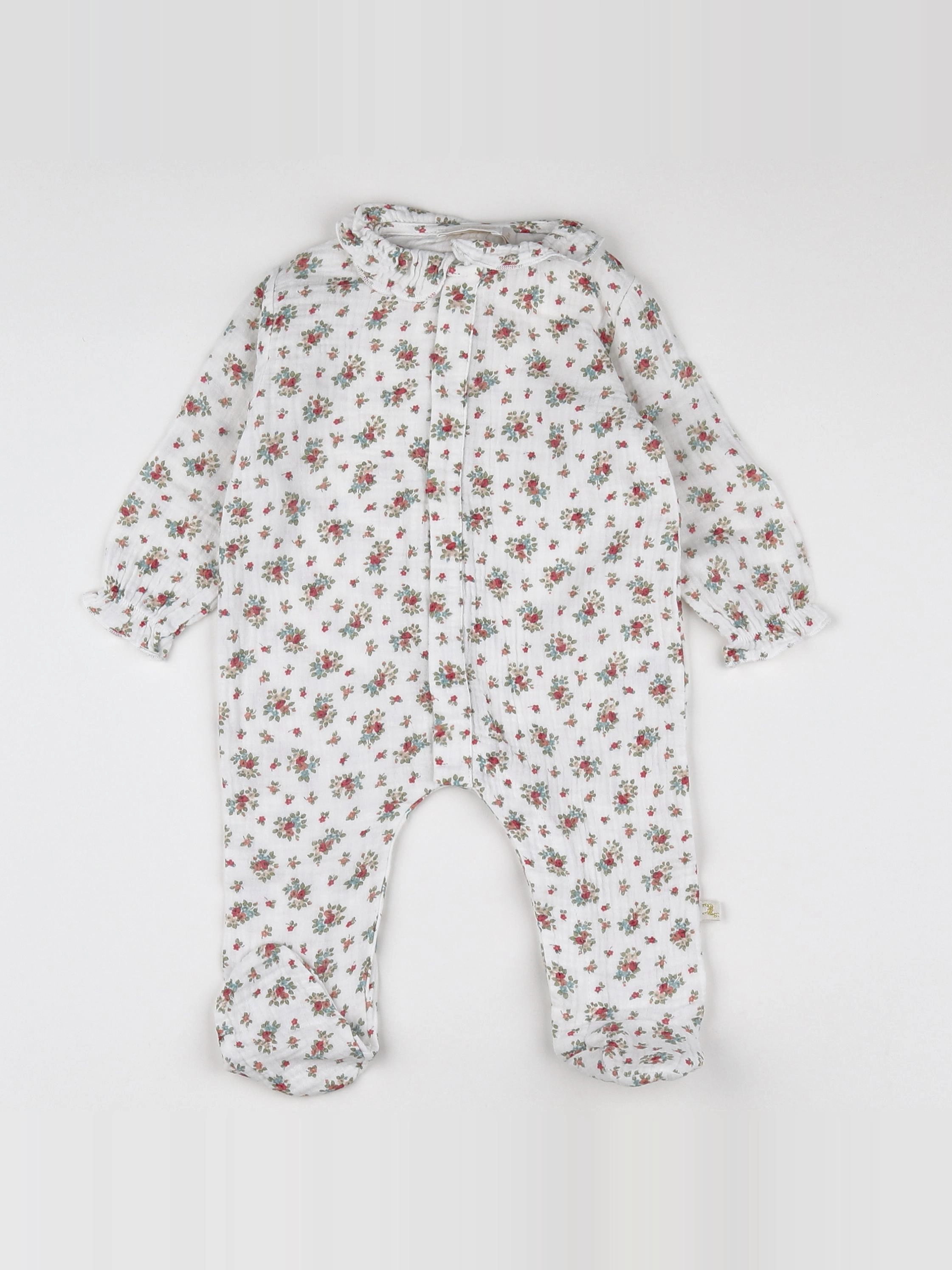 Les Enfantines - combinaison blanc - 6 mois