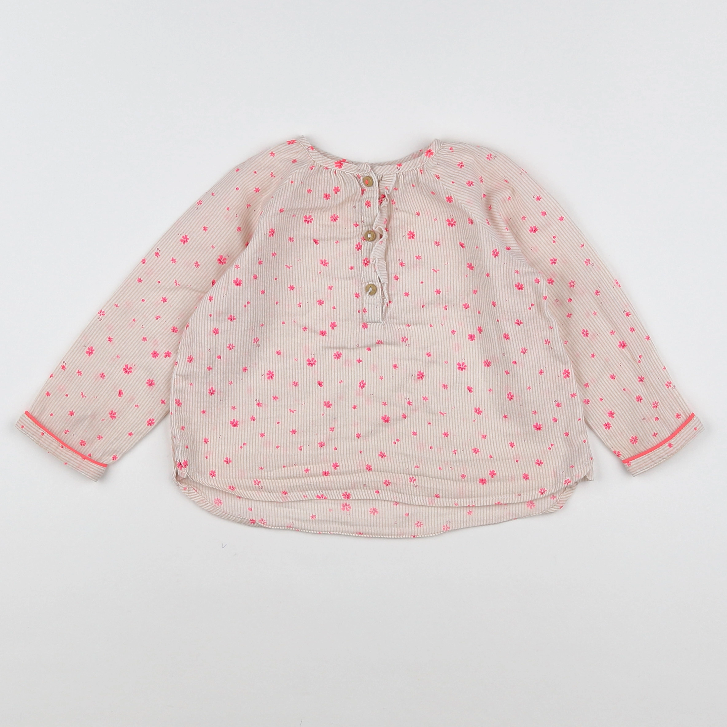 Zara - blouse rose - 9/12 mois