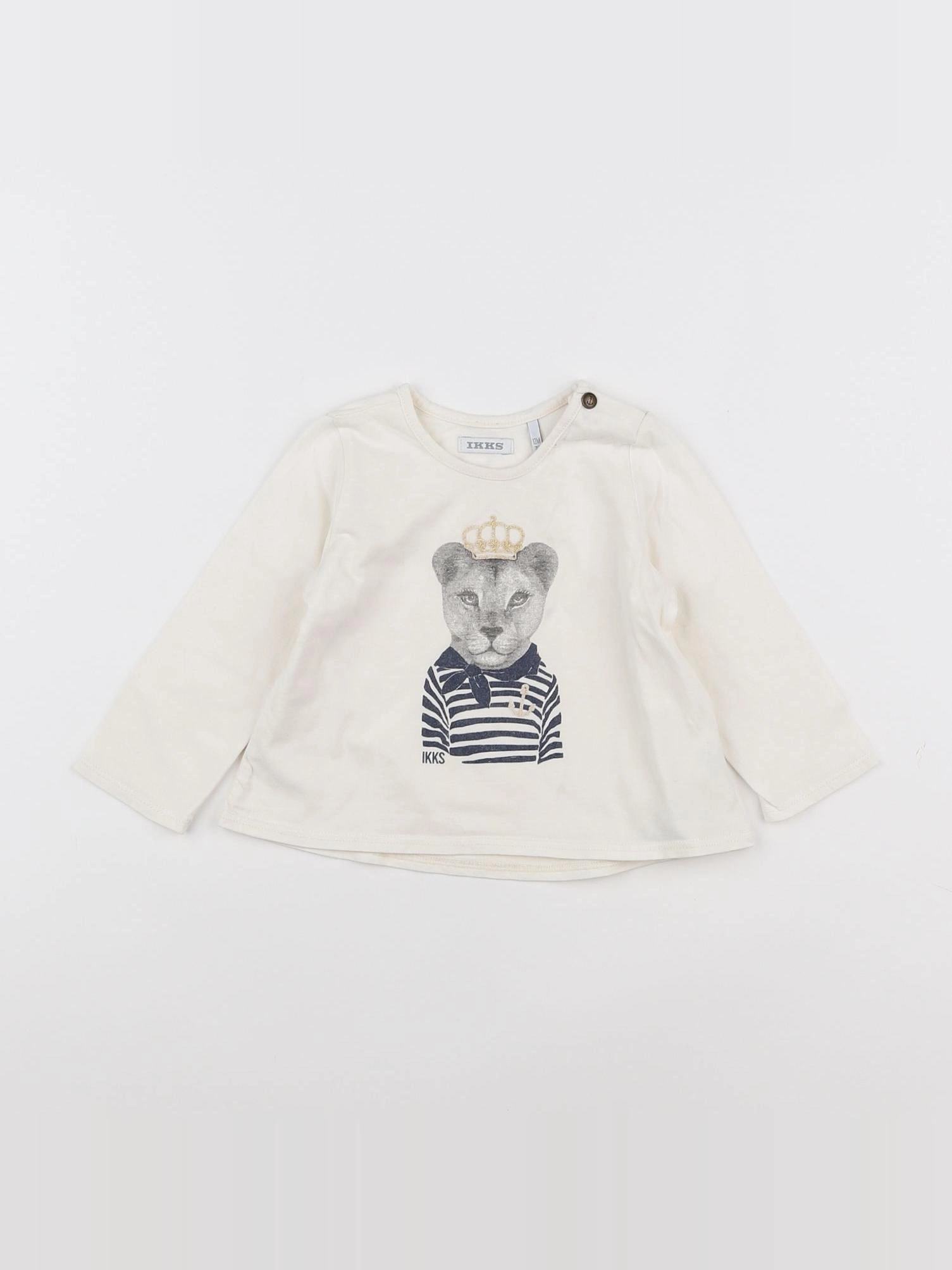 IKKS - tee-shirt beige - 12 mois