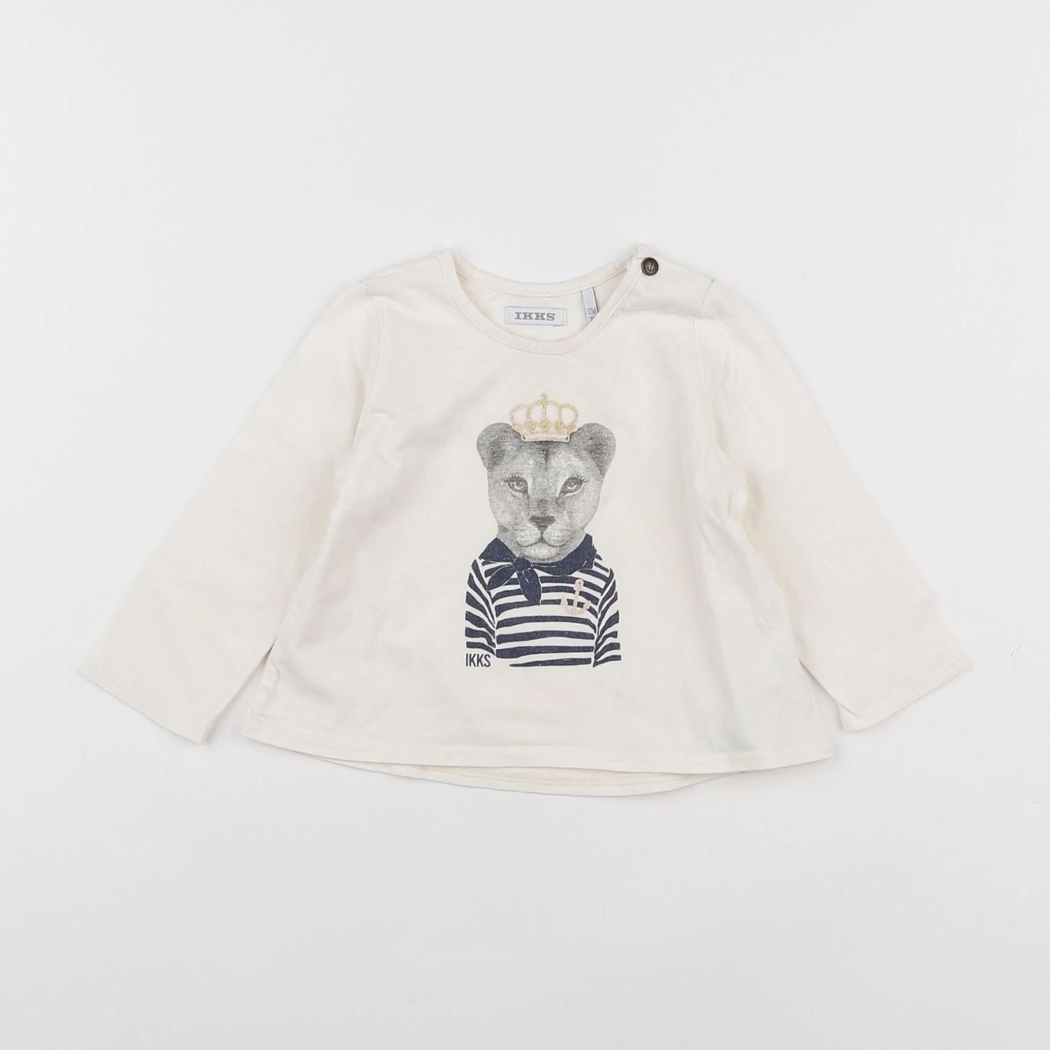 IKKS - tee-shirt beige - 12 mois