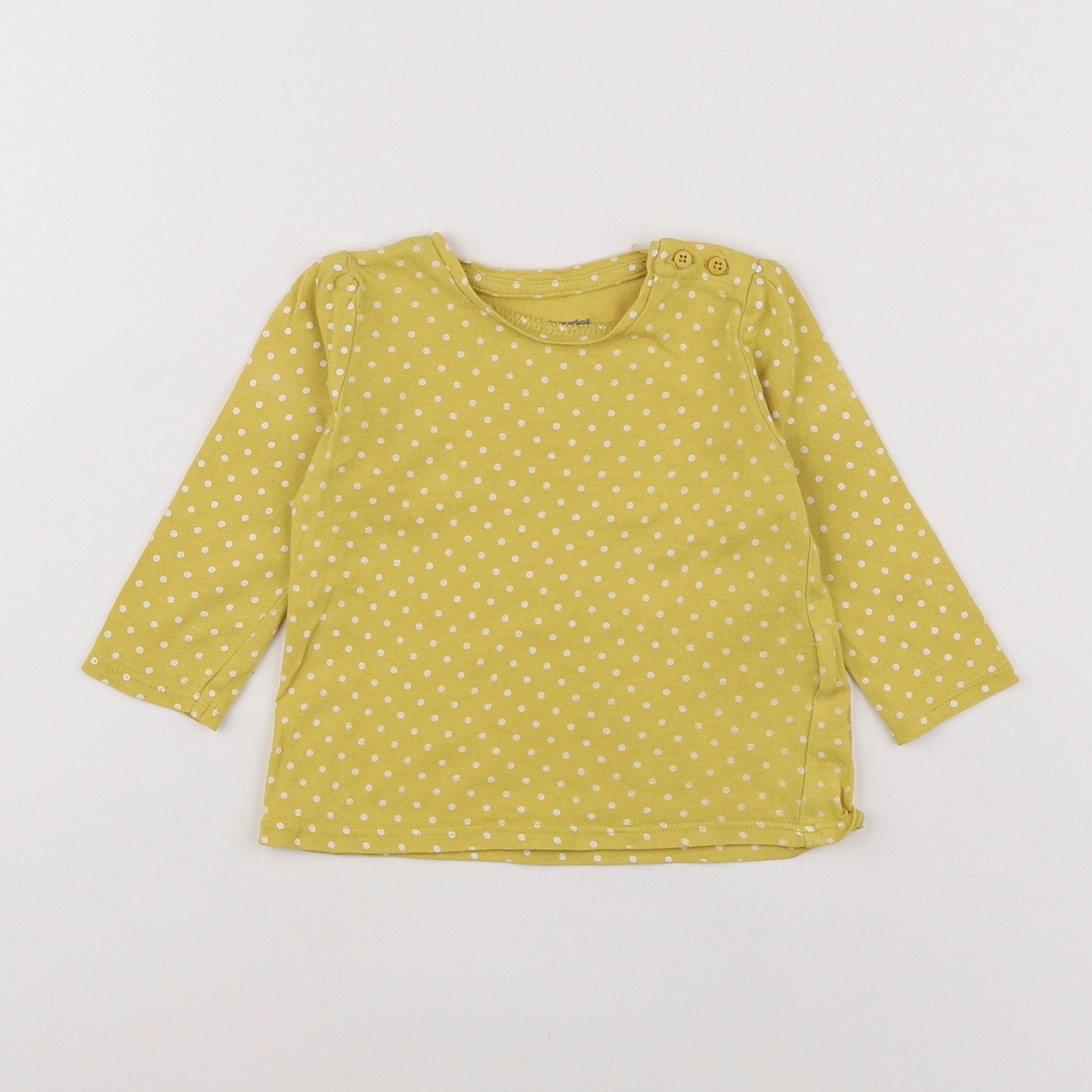 Vertbaudet - tee-shirt jaune - 9 mois