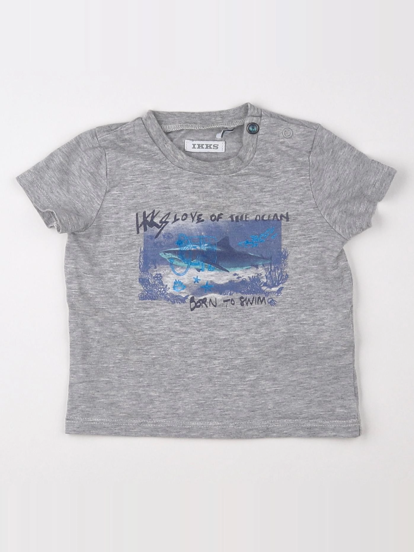 IKKS - tee-shirt gris - 6 mois