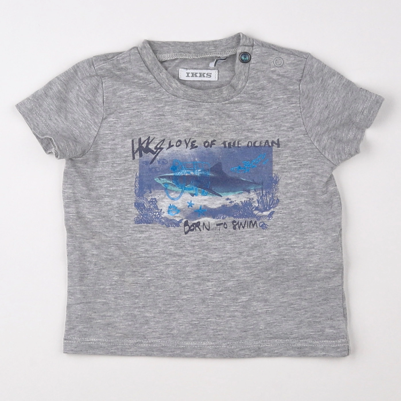IKKS - tee-shirt gris - 6 mois