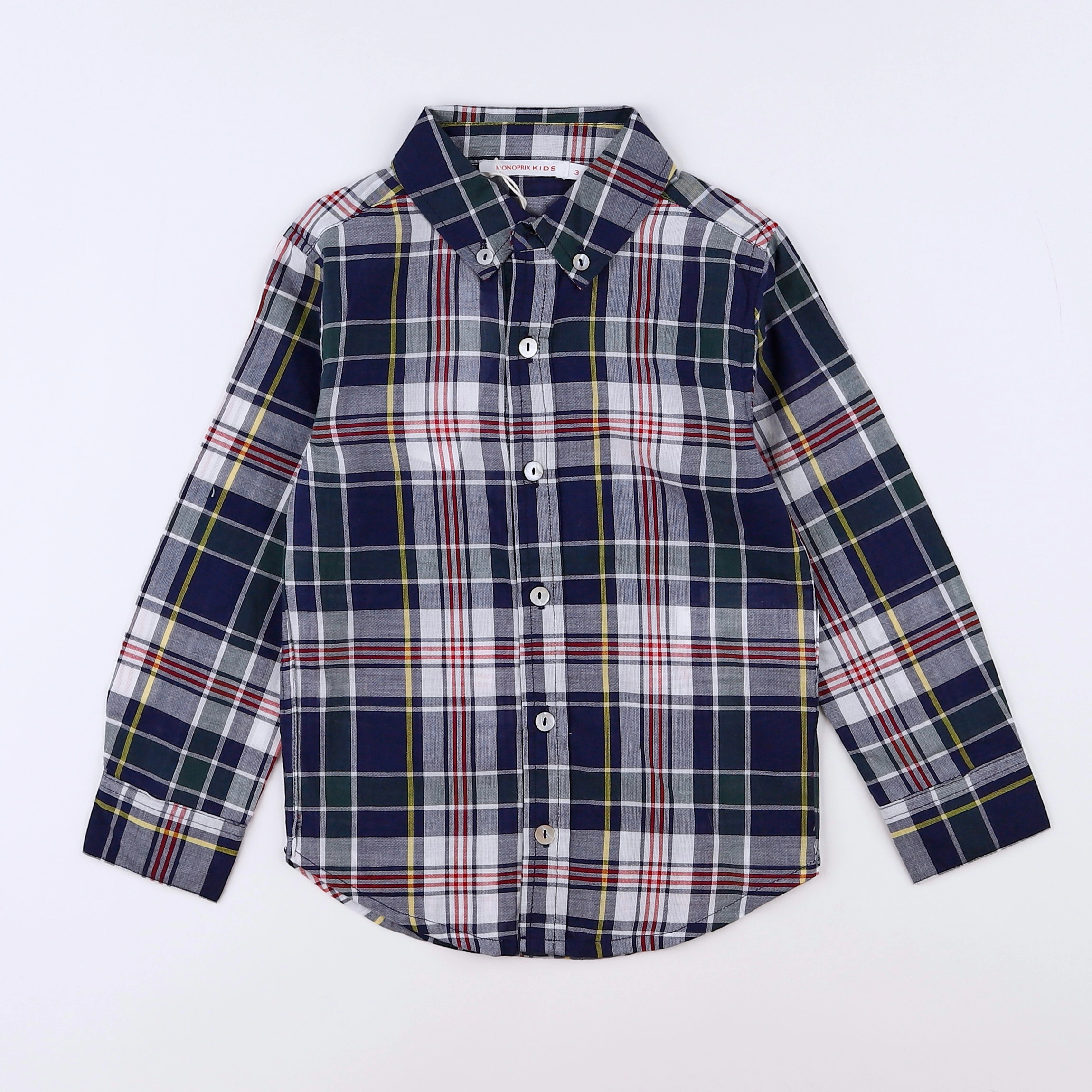 Monoprix - chemise bleu - 3 ans
