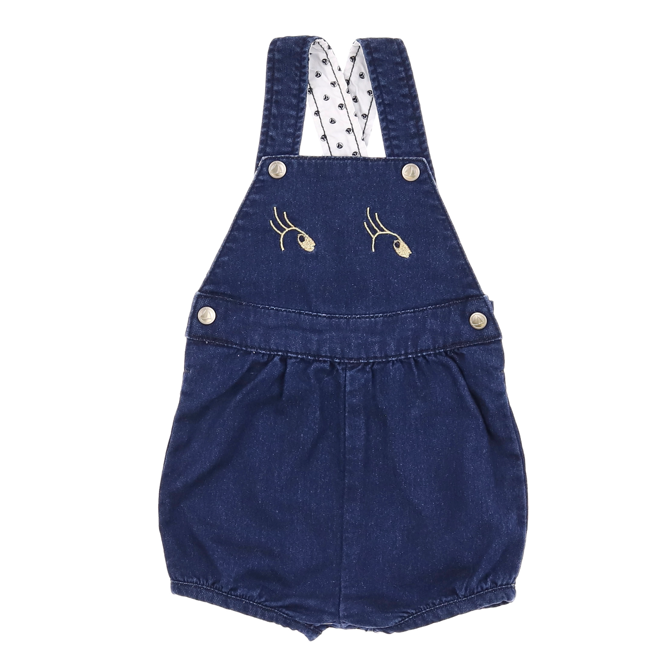 Petit Bateau - salopette bleu - 3 mois