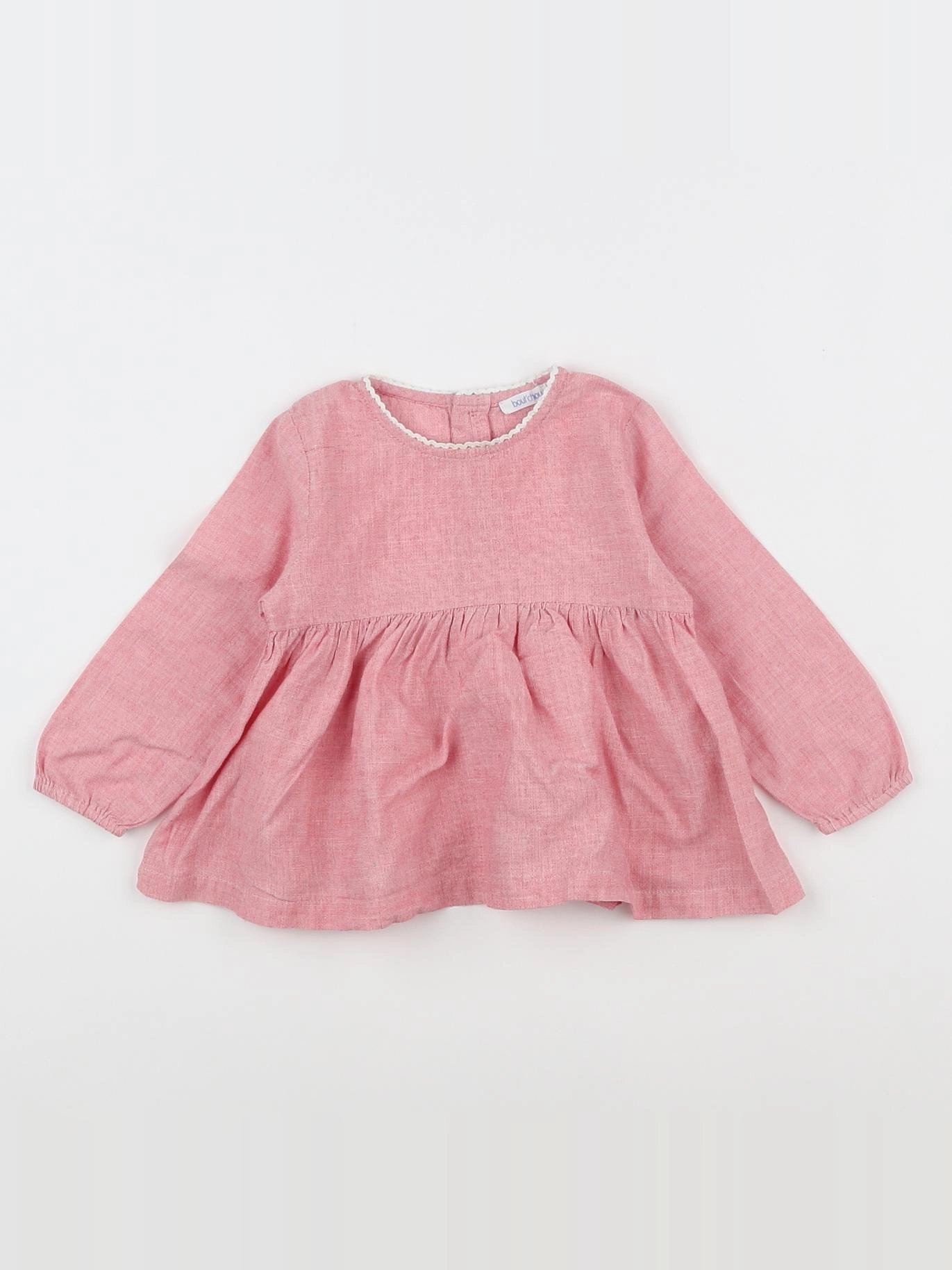 Boutchou - blouse rouge - 9 mois
