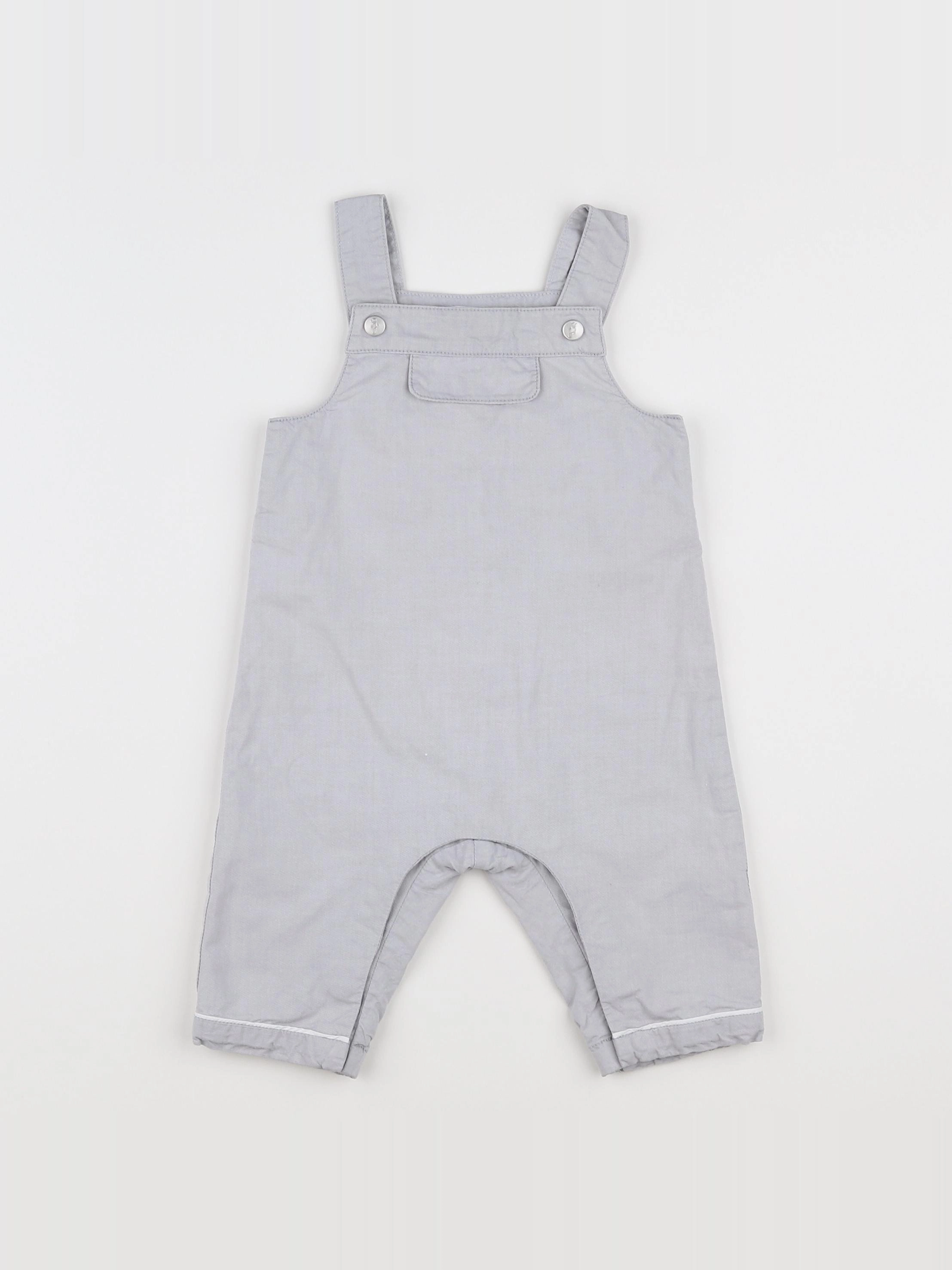 Jacadi - salopette doublé gris - 6 mois