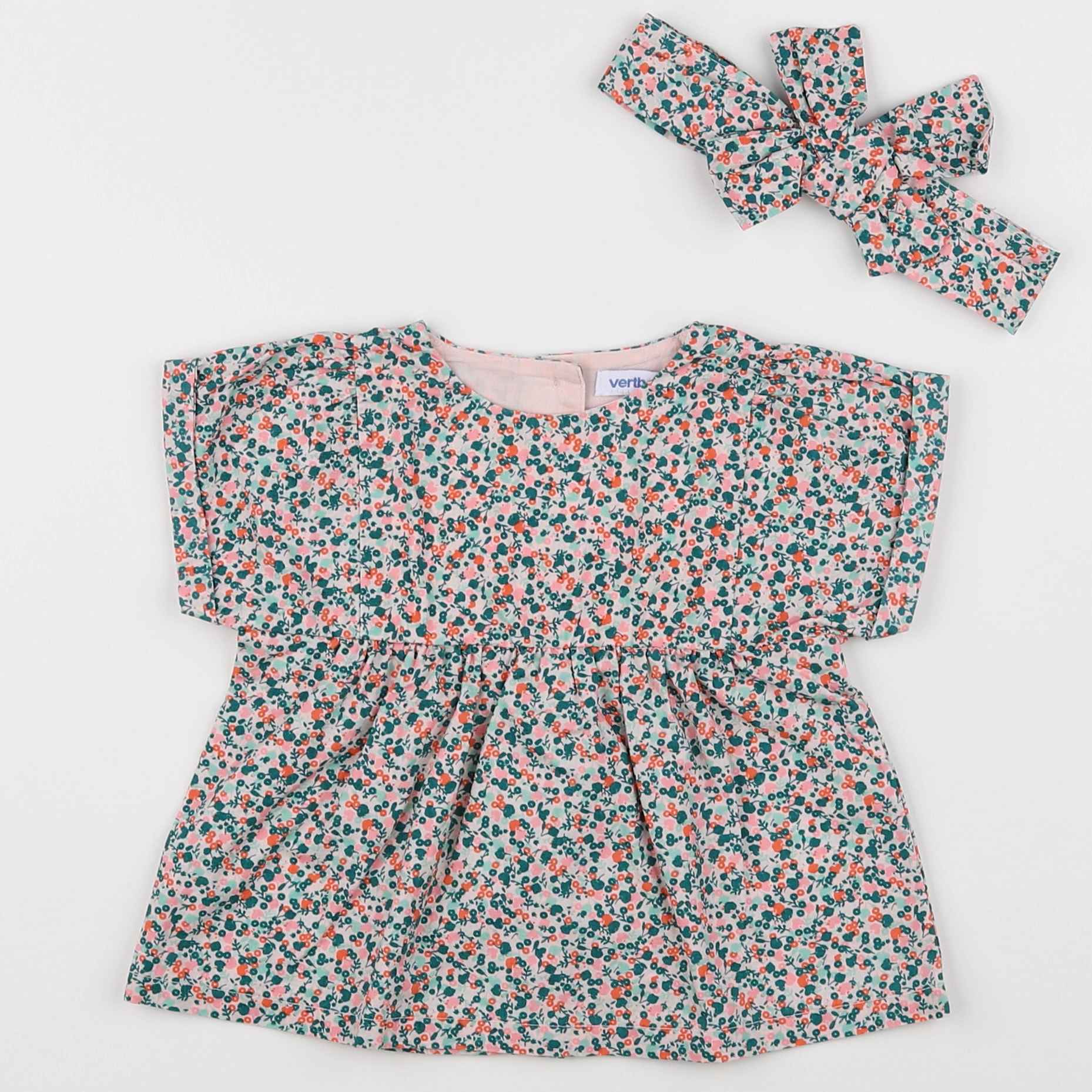 Vertbaudet - blouse multicolore - 12 mois