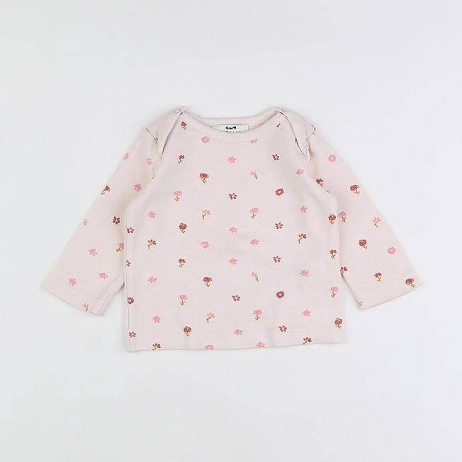 Cyrillus - tee-shirt rose - 6 mois