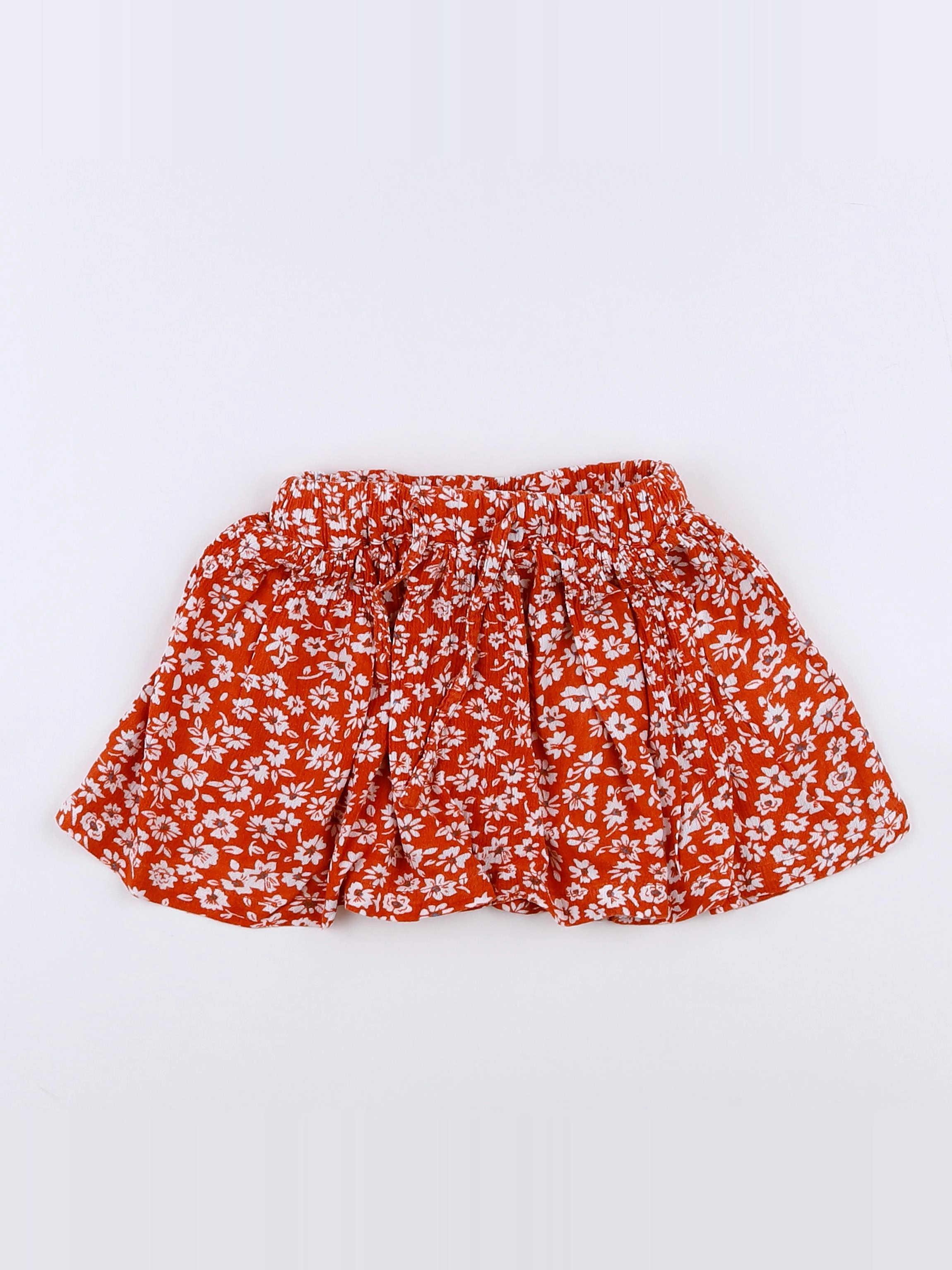 Little Cigogne - jupe orange - 18 mois