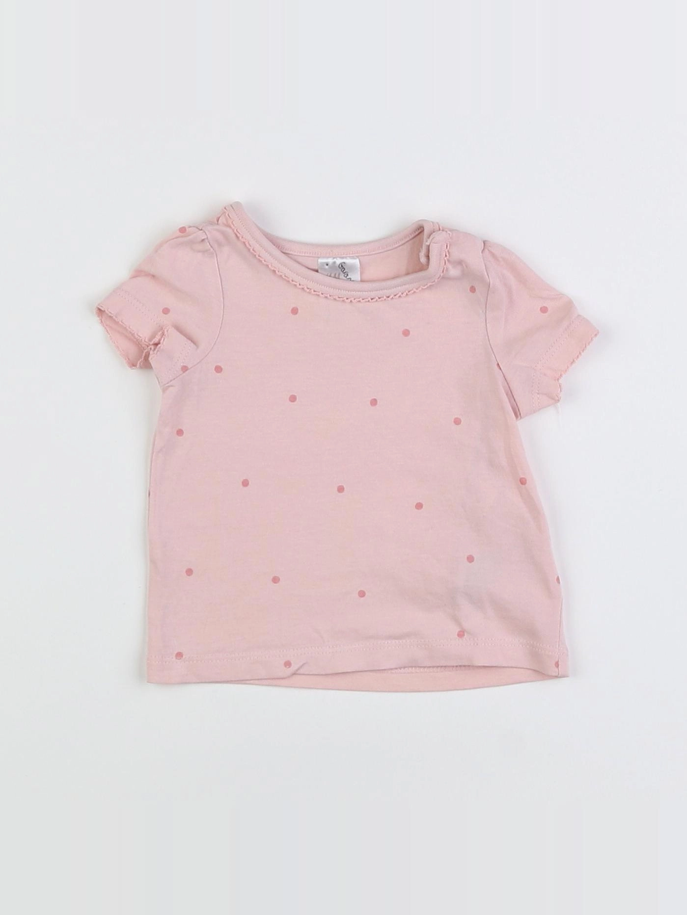 H&M - maillot de corps rose - 1/2 mois