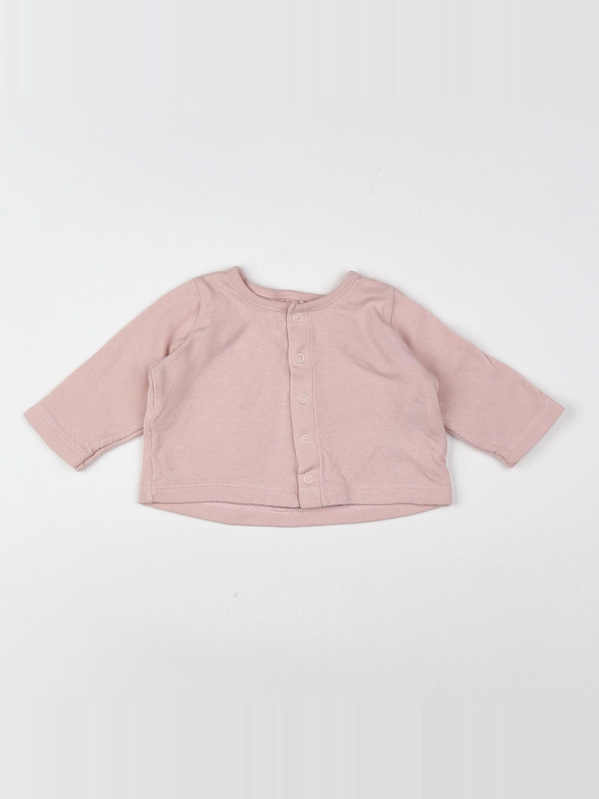 Petit Bateau - tee-shirt rose - 3 mois