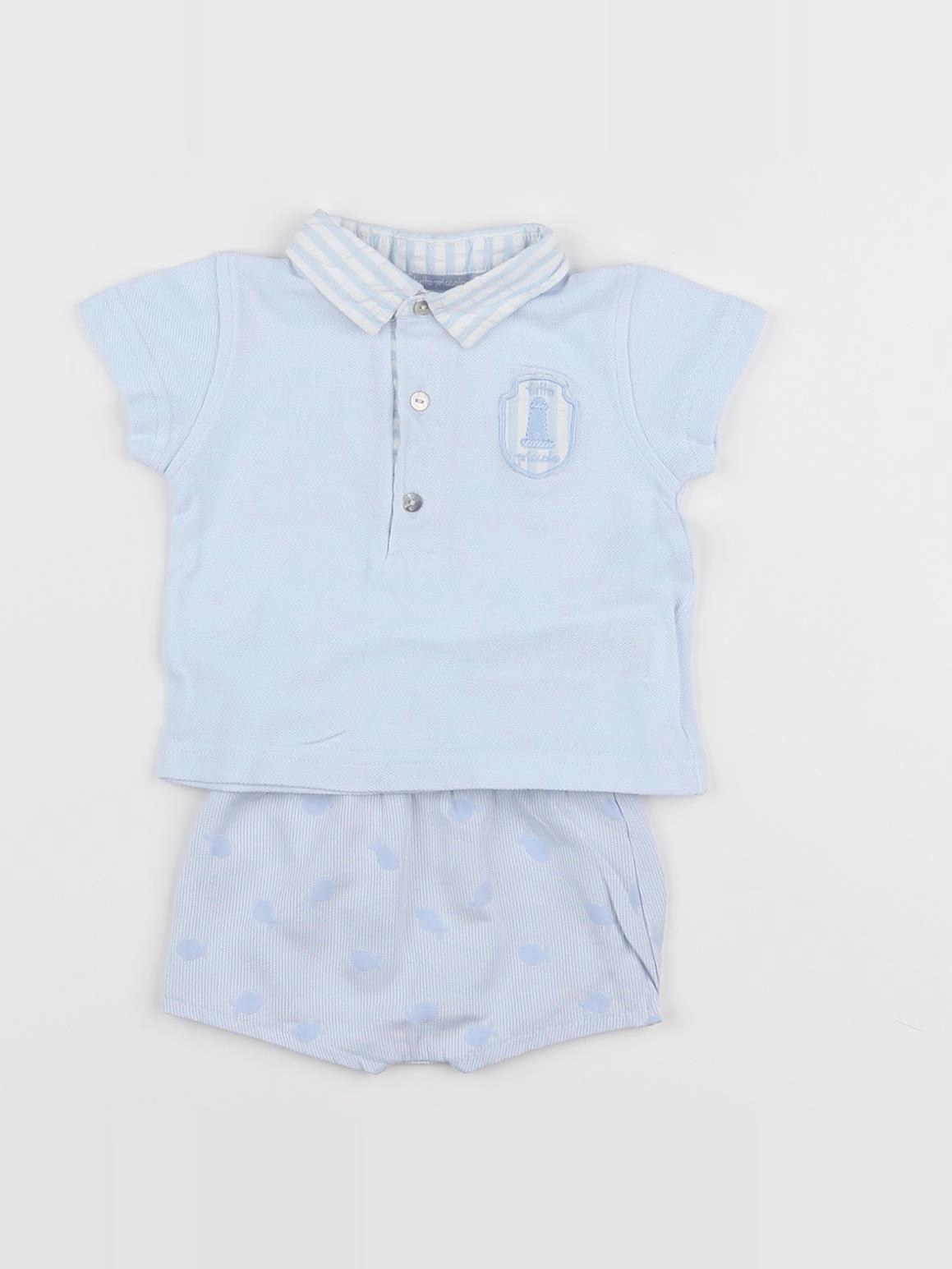 Tutto Piccolo - ensemble bleu - 3 mois