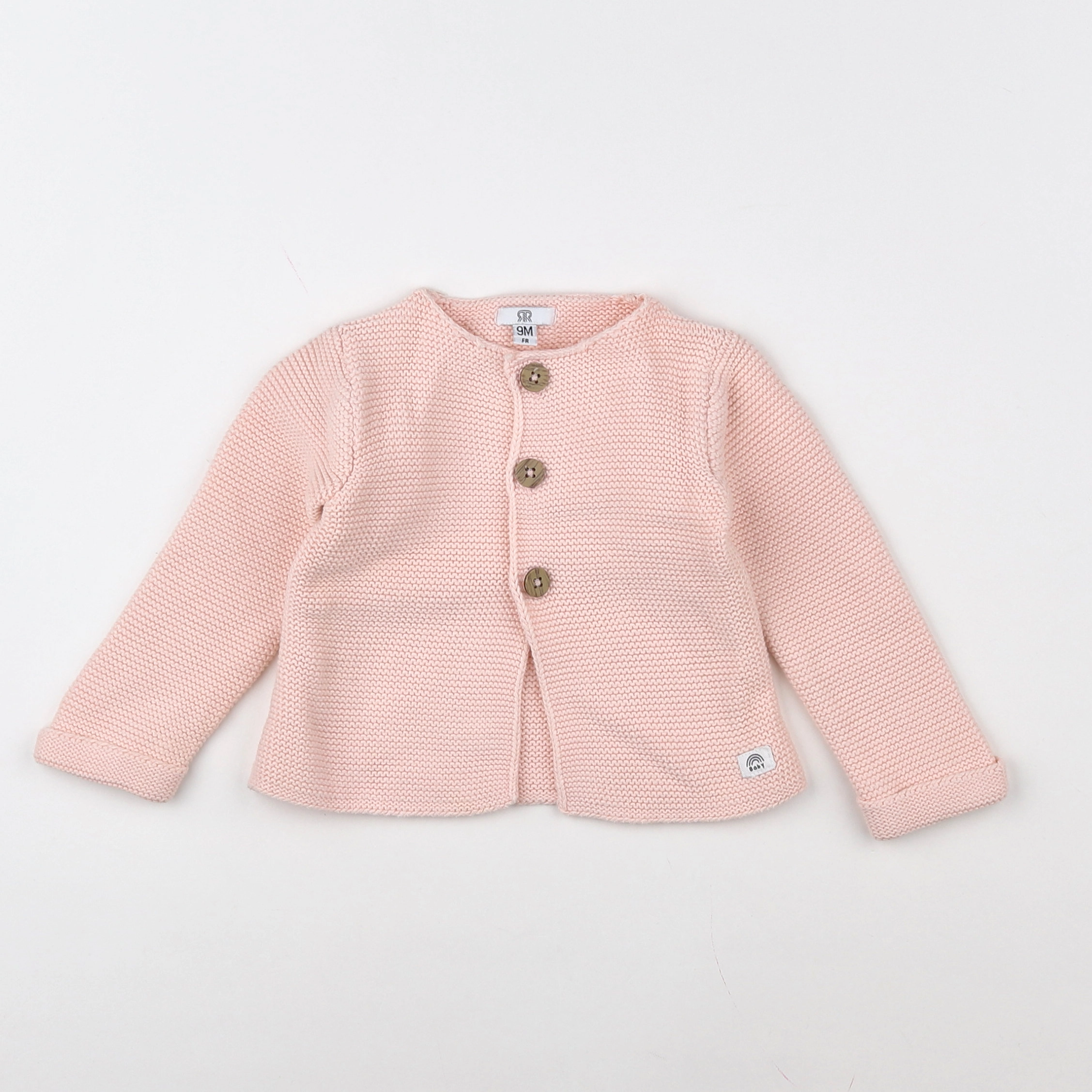 La Redoute - gilet rose - 9 mois