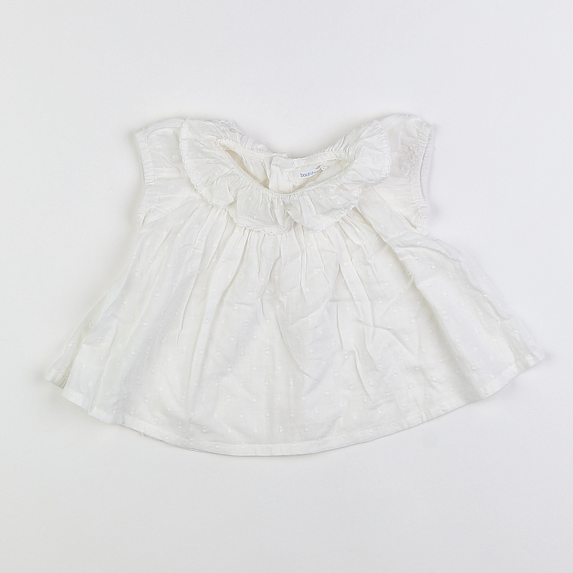 Boutchou - blouse blanc - 6 mois