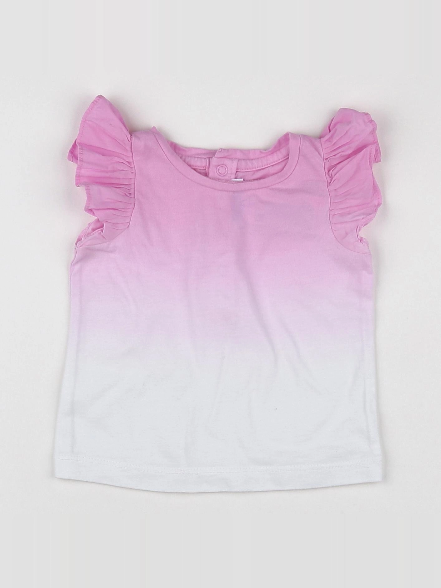 Jacadi - tee-shirt blanc, rose - 6 mois