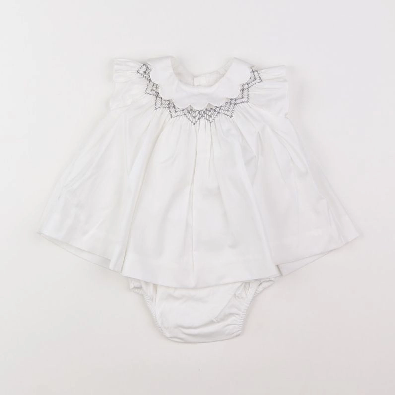 Jacadi - robe blanc - 1 mois