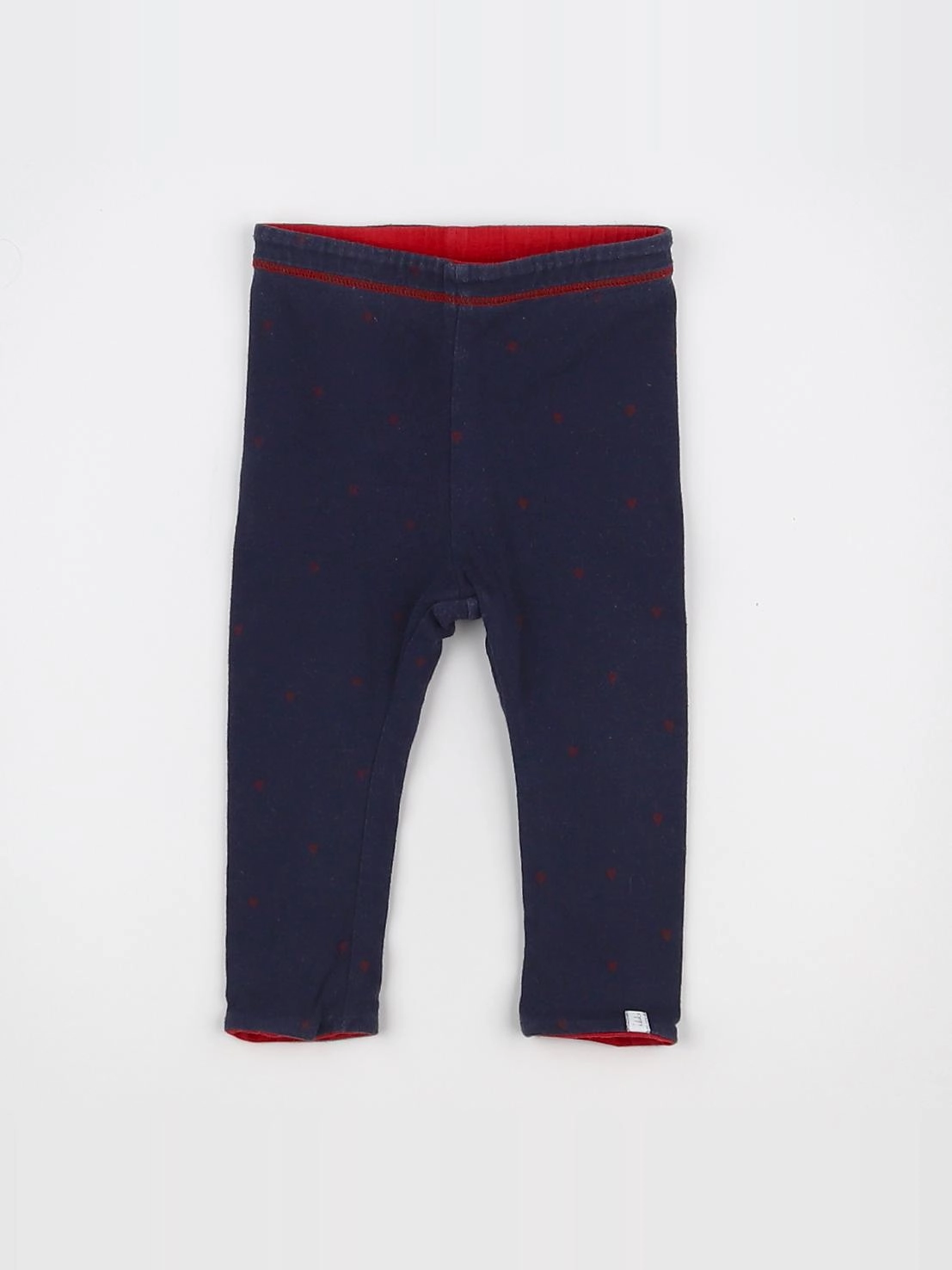 IKKS - legging réversible bleu, rouge - 3/6 mois