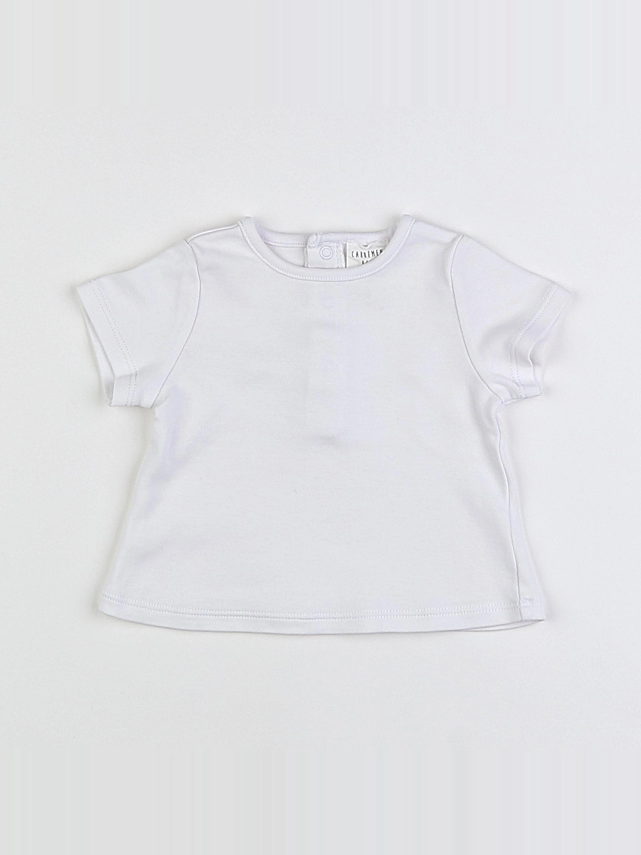 Carrément Beau - tee-shirt blanc - 3 mois