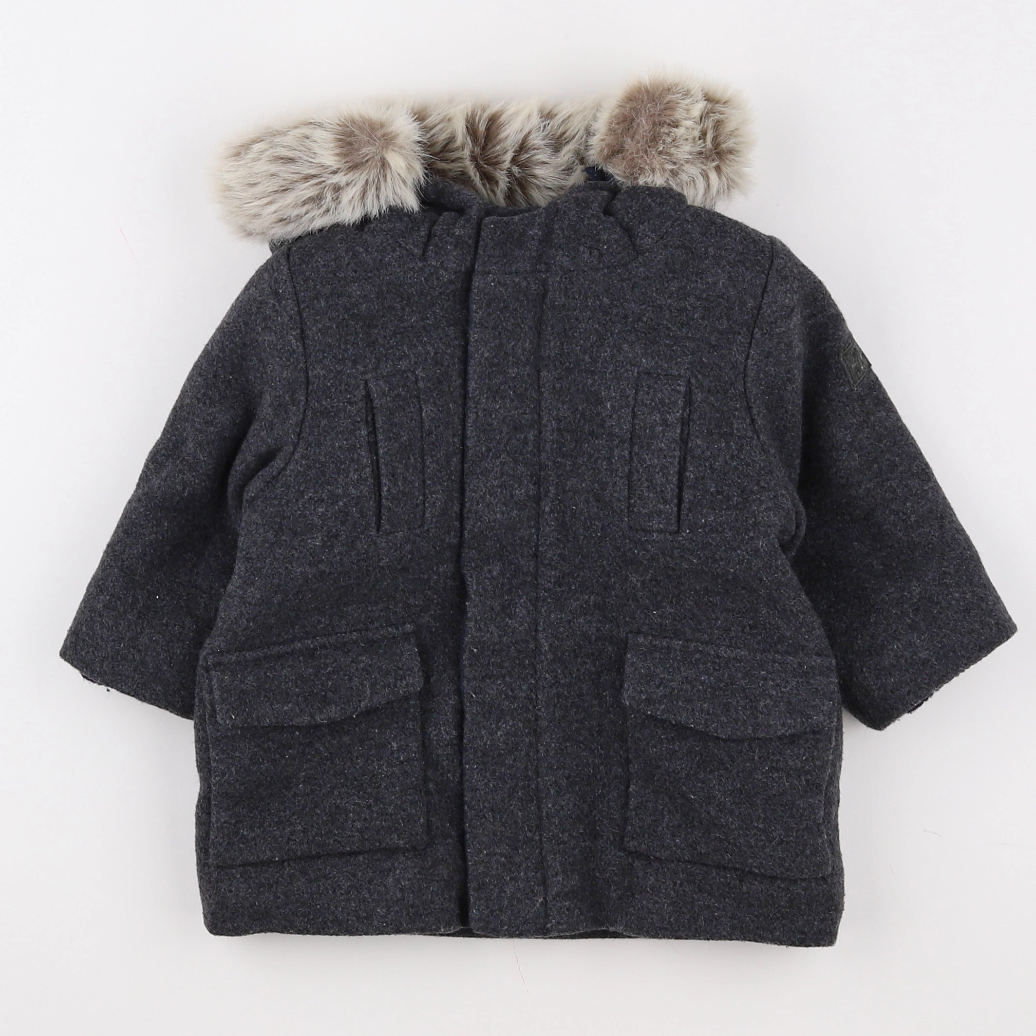 Jacadi - manteau gris - 12 mois