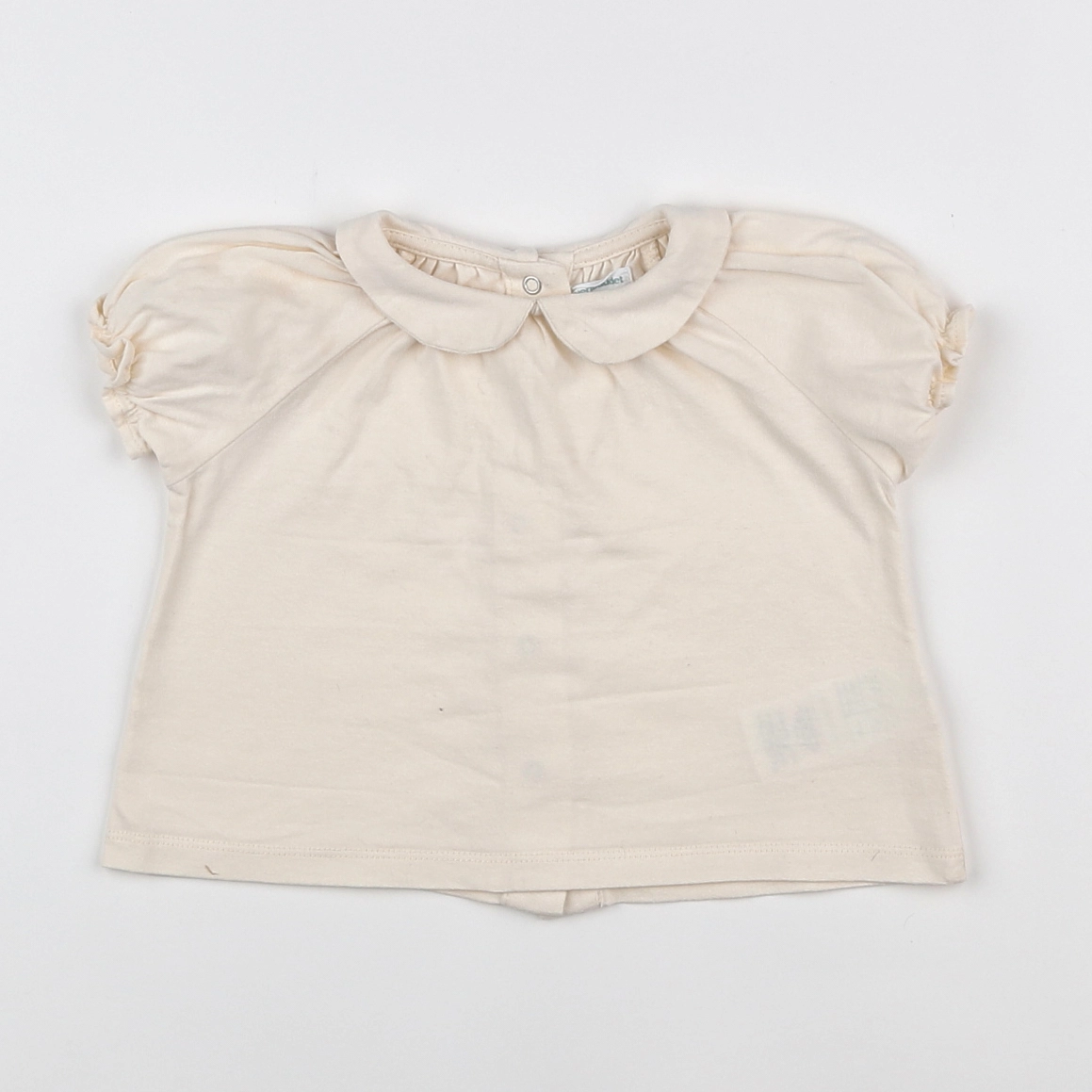 Vertbaudet - tee-shirt beige - 9 mois