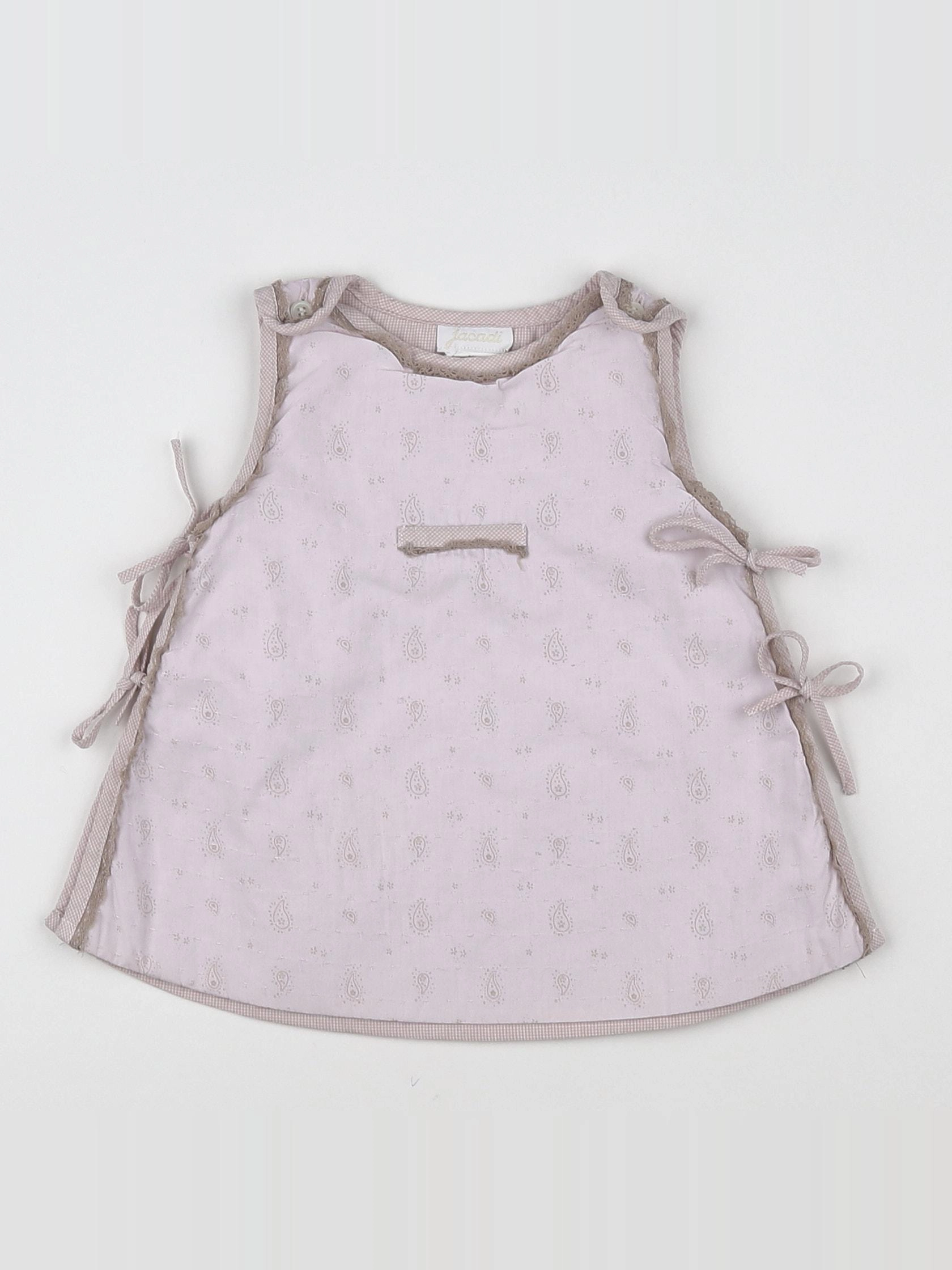 Jacadi - robe rose, marron - 6 mois