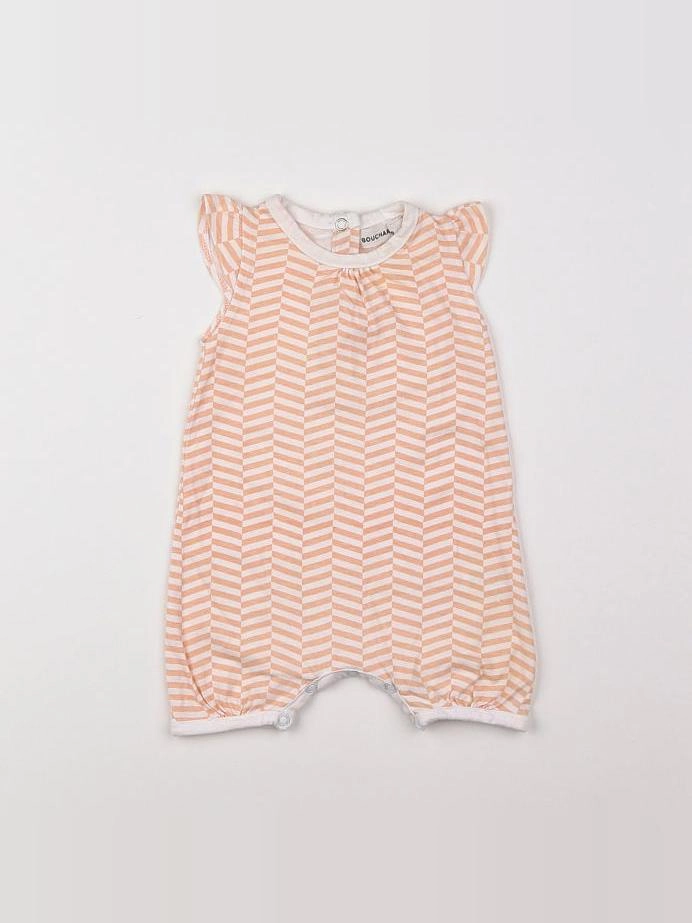 Bouchara - combinaison blanc, orange - 3 mois