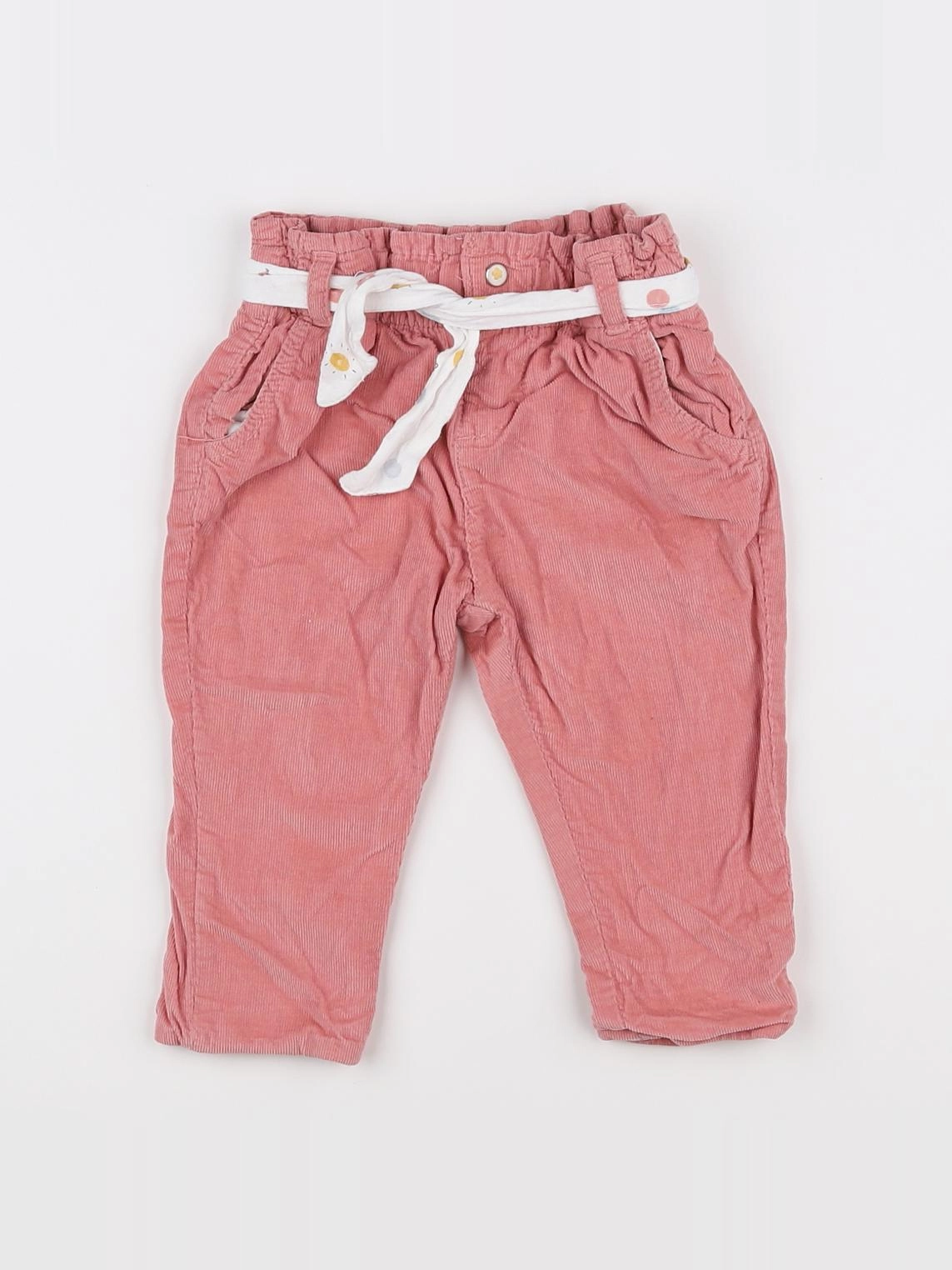 Vertbaudet - pantalon rose - 9 mois