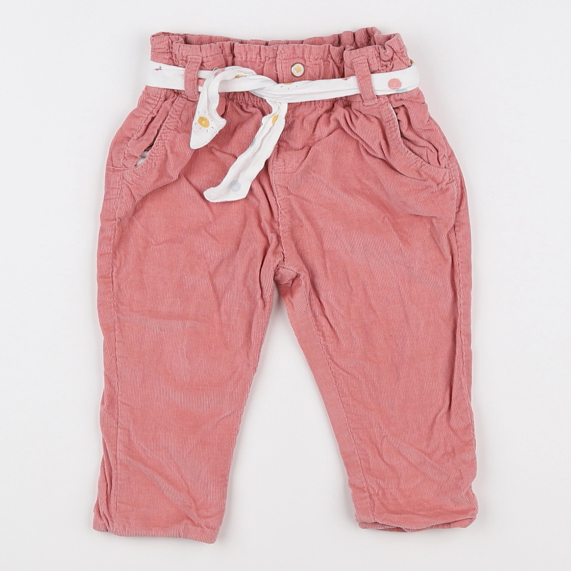 Vertbaudet - pantalon rose - 9 mois
