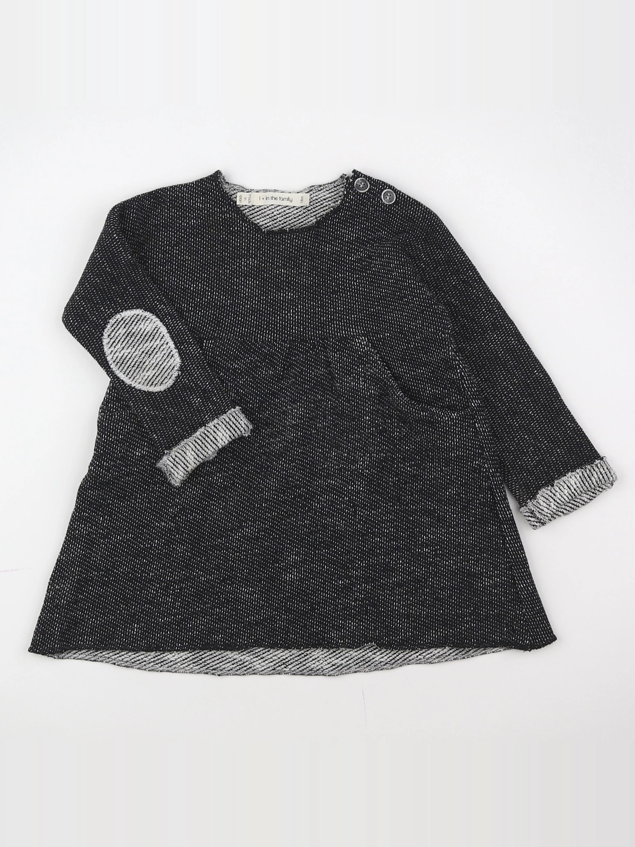1+ In the family - robe noir - 18 mois