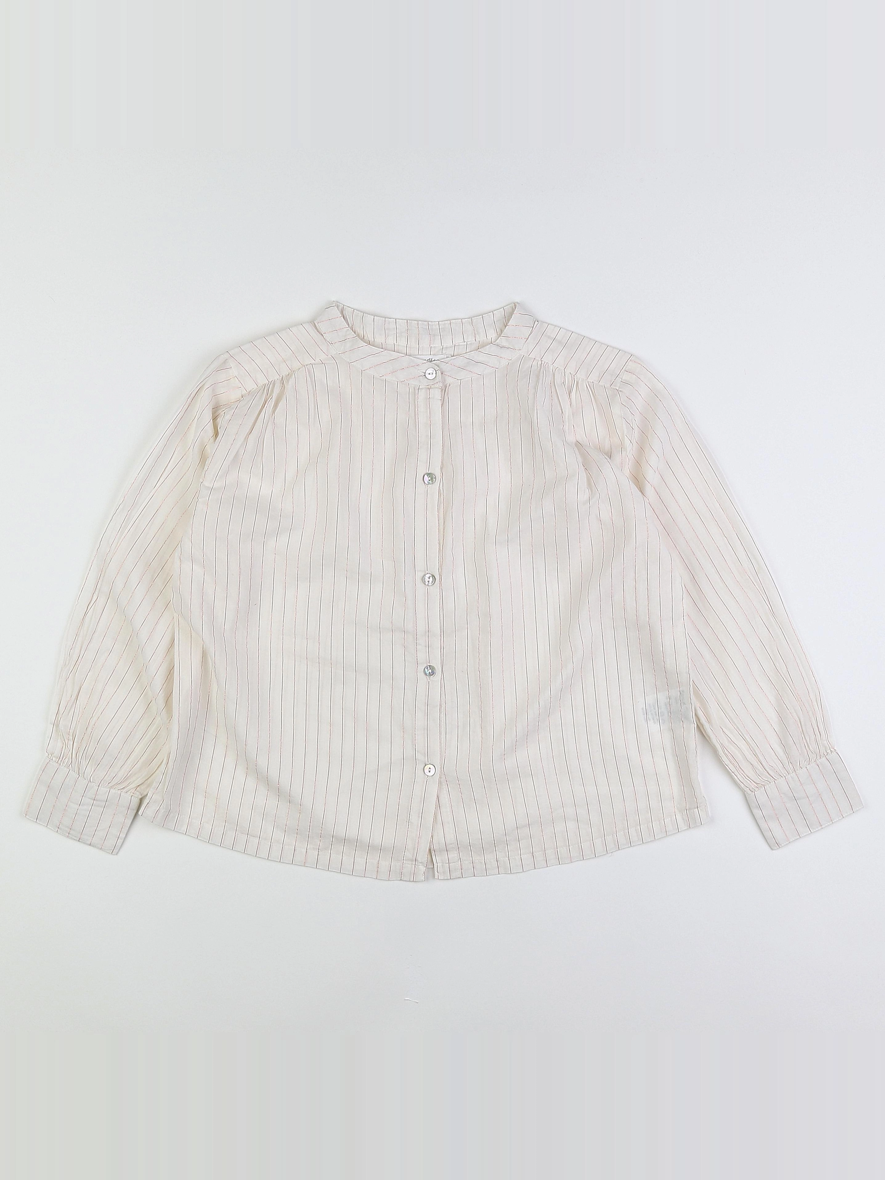 Eden & Victor - blouse blanc, rose - 10 ans