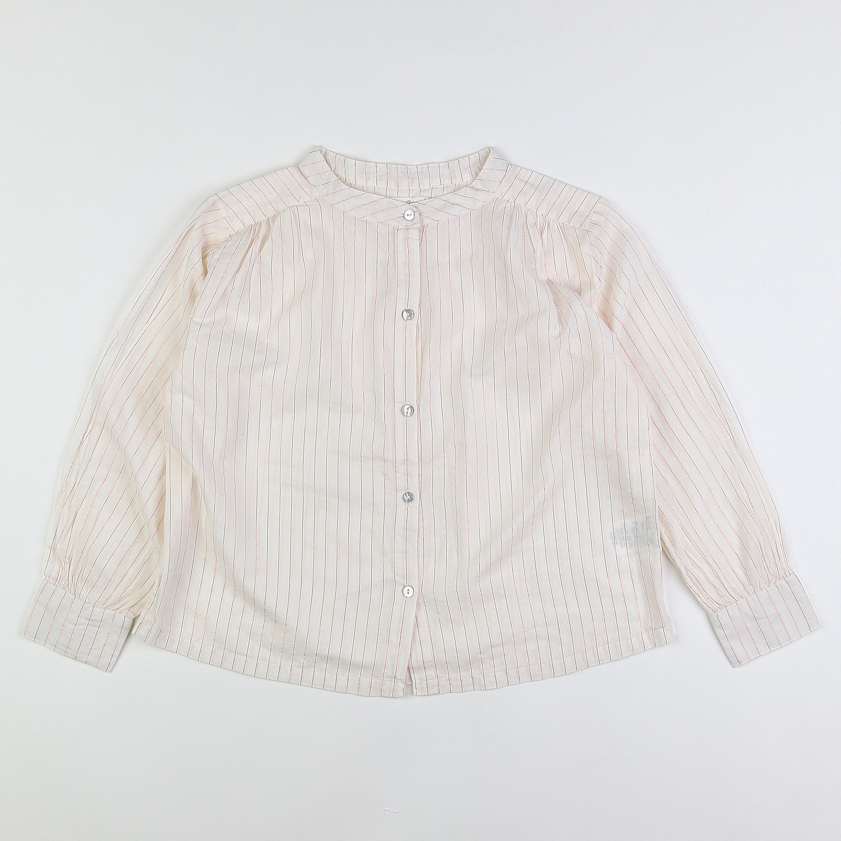 Eden & Victor - blouse blanc, rose - 10 ans