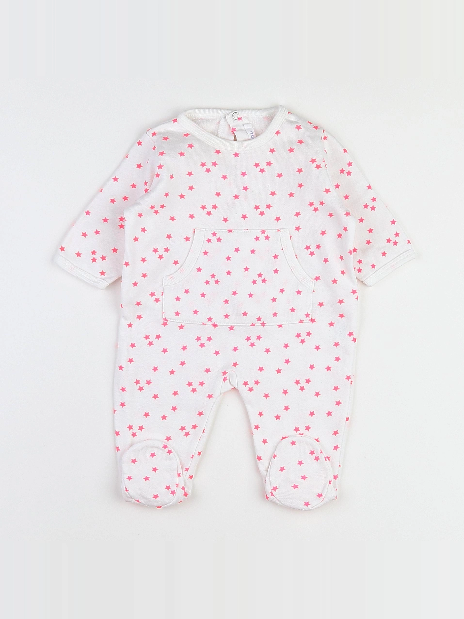 Boutchou - sur-pyjama blanc - 3 mois