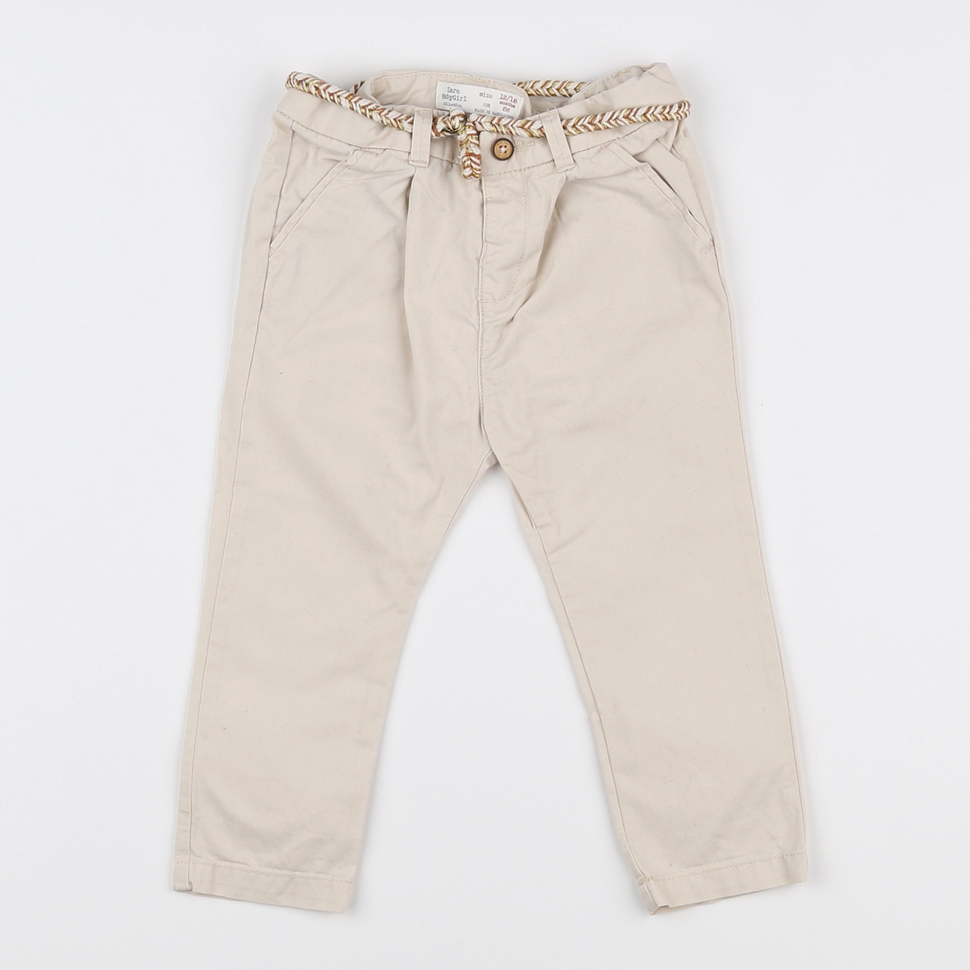 Zara - pantalon beige - 12 mois
