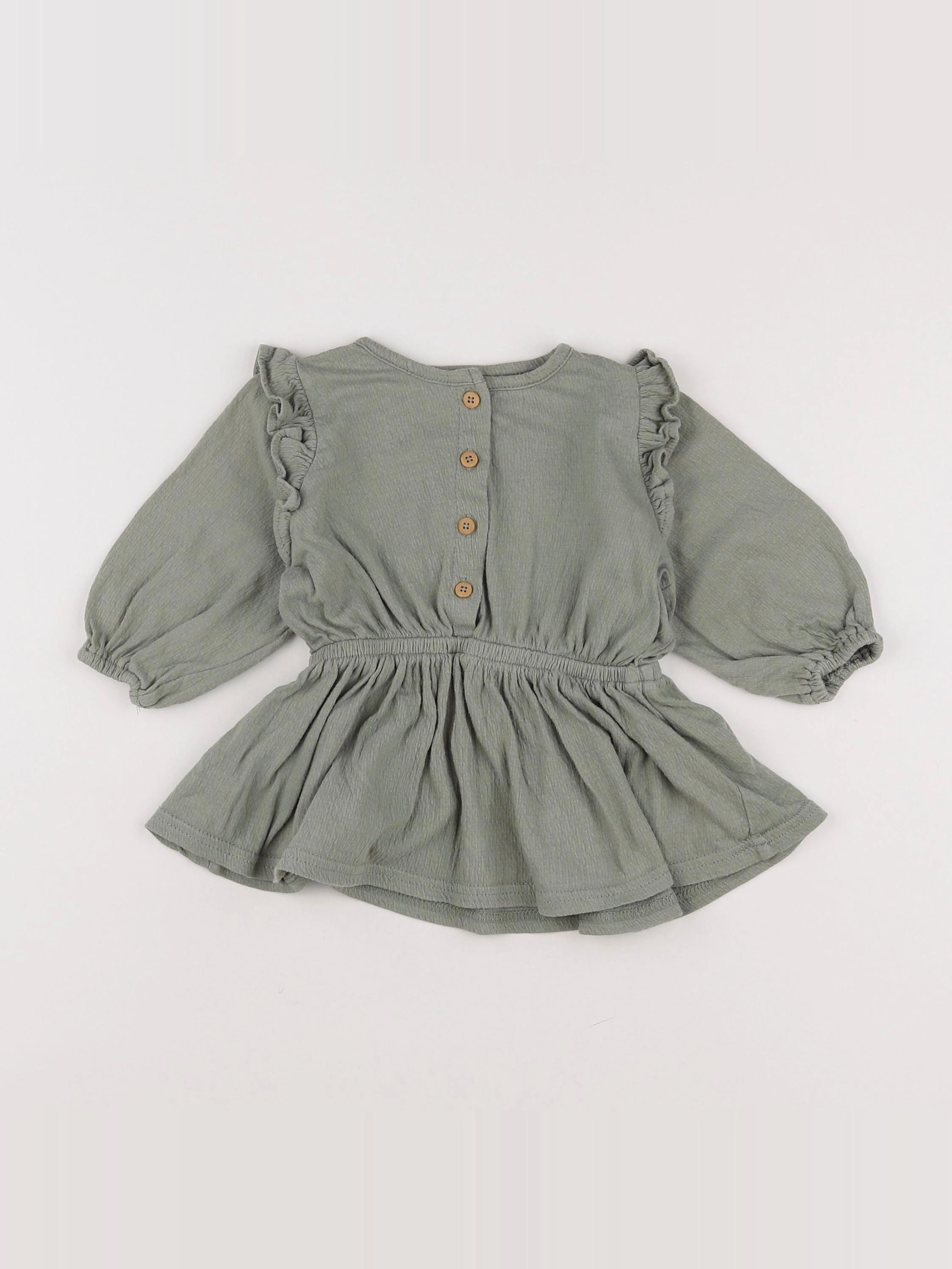 Tape à l'oeil - robe vert - 9 mois