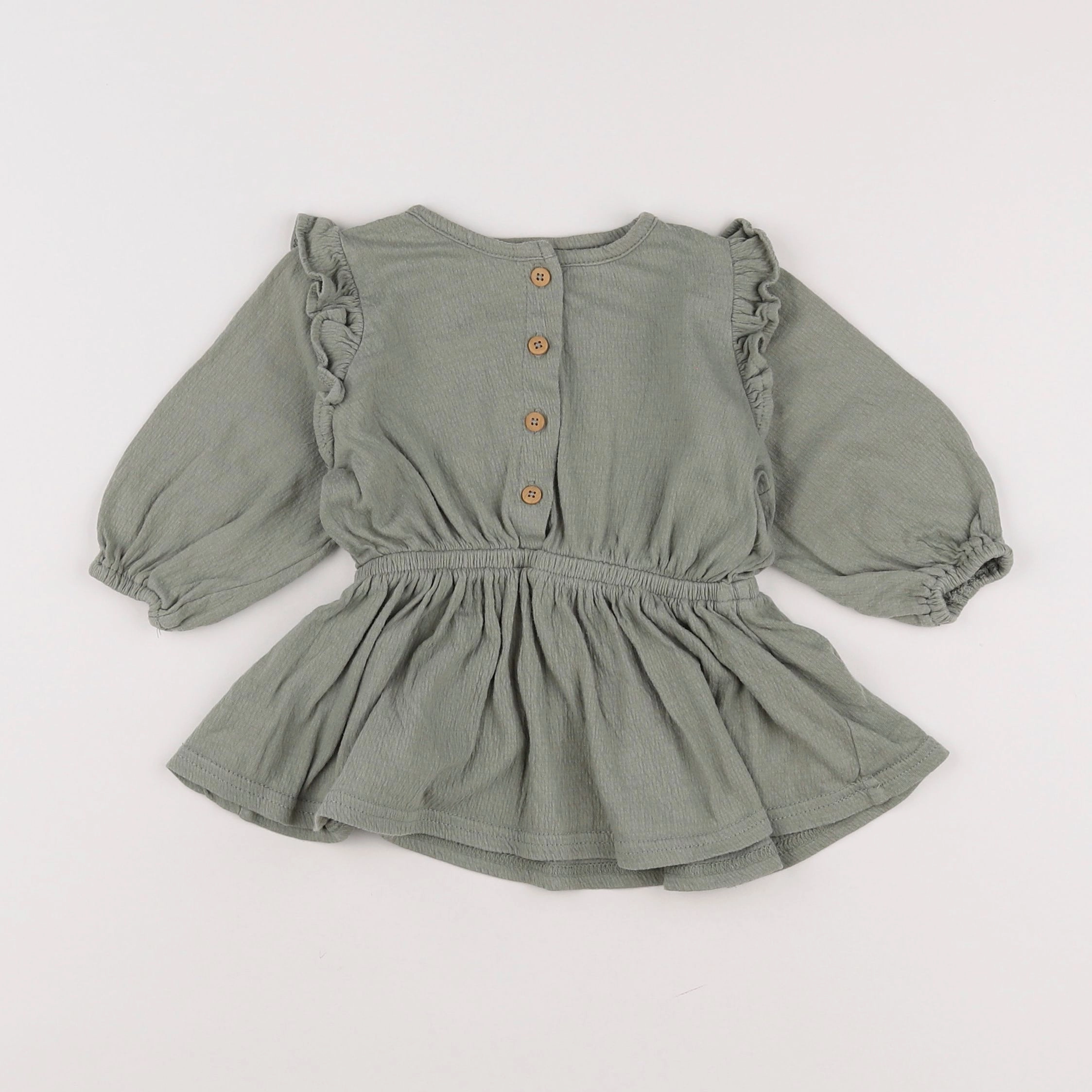 Tape à l'oeil - robe vert - 9 mois
