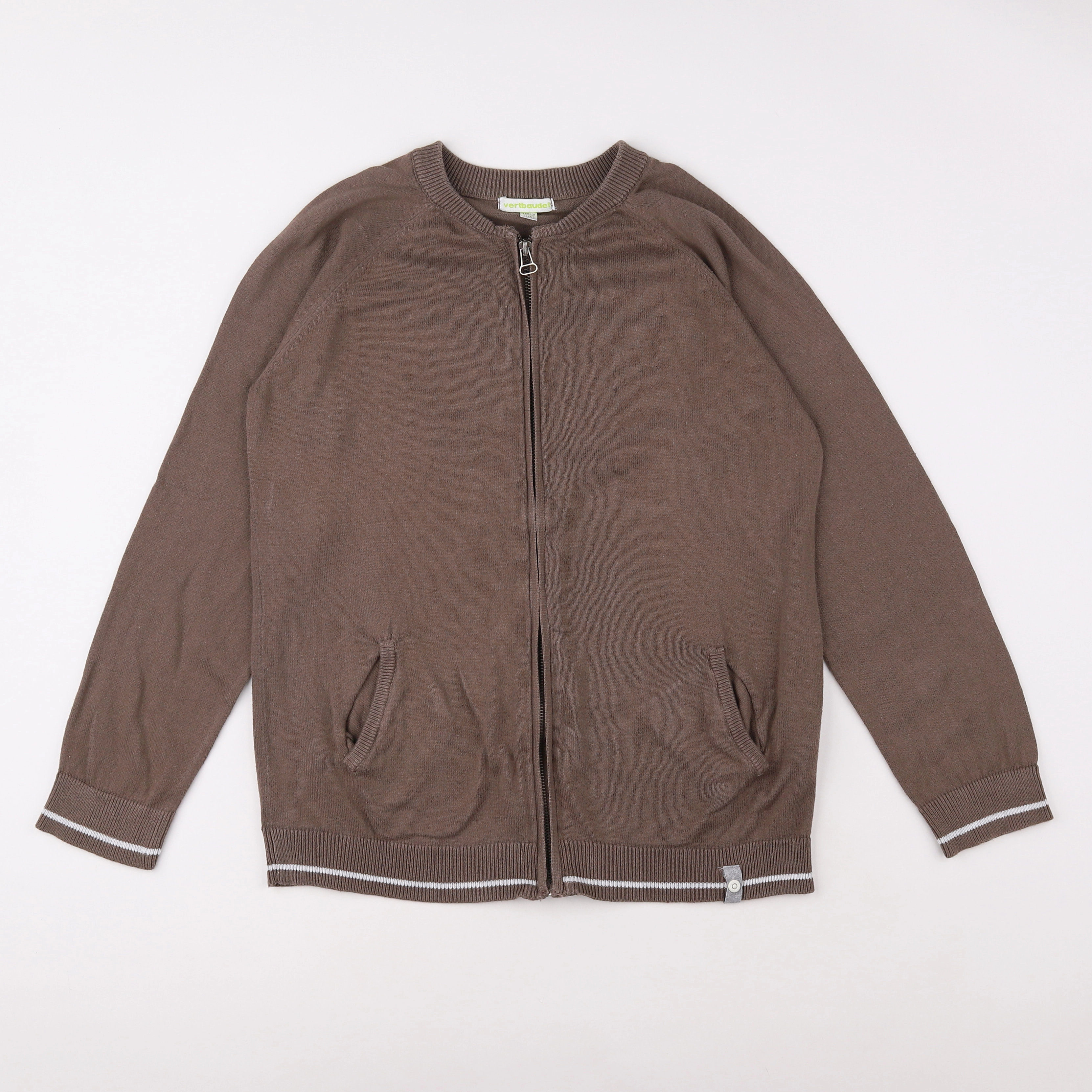 Vertbaudet - gilet marron - 12 ans