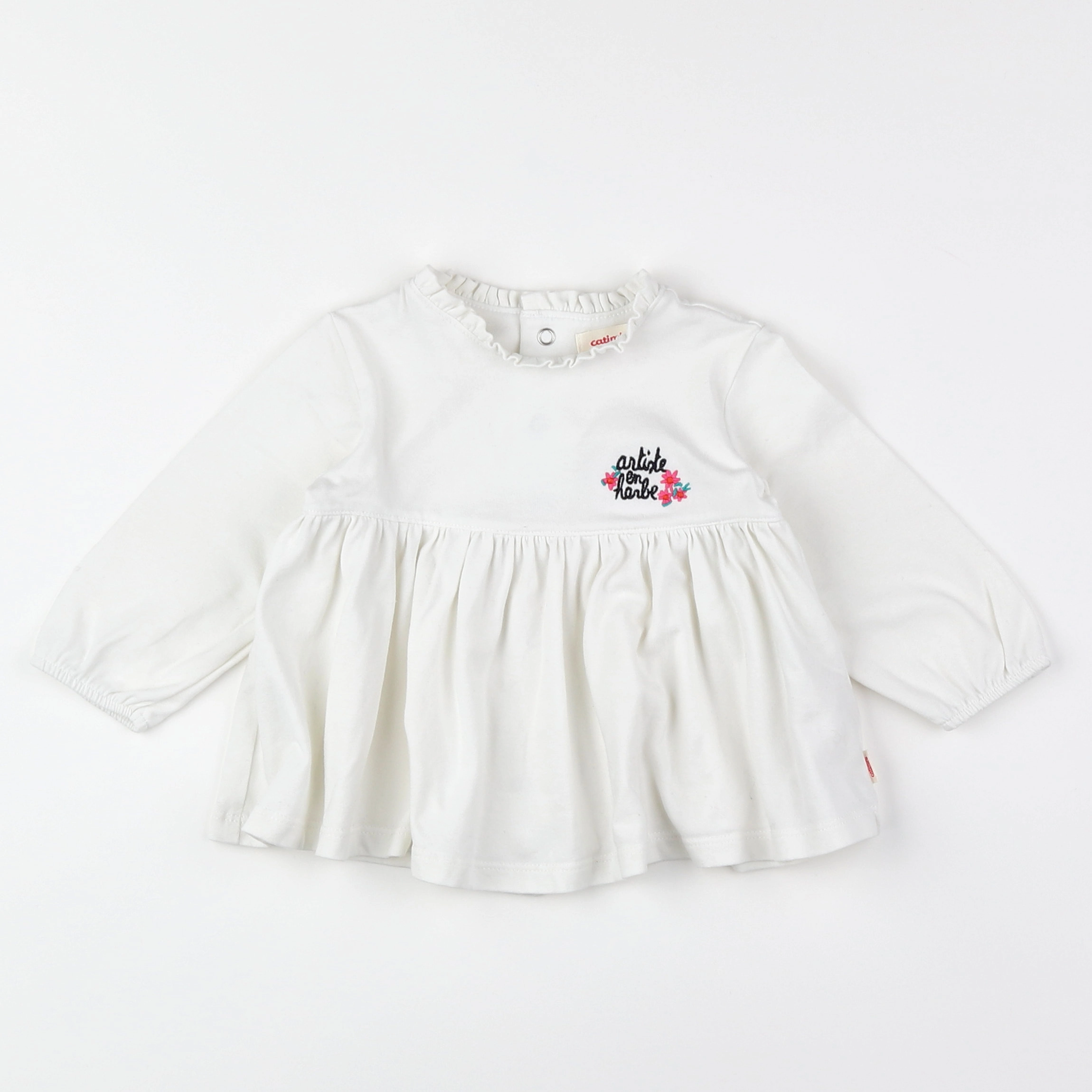 Catimini - tee-shirt blanc - 12 mois