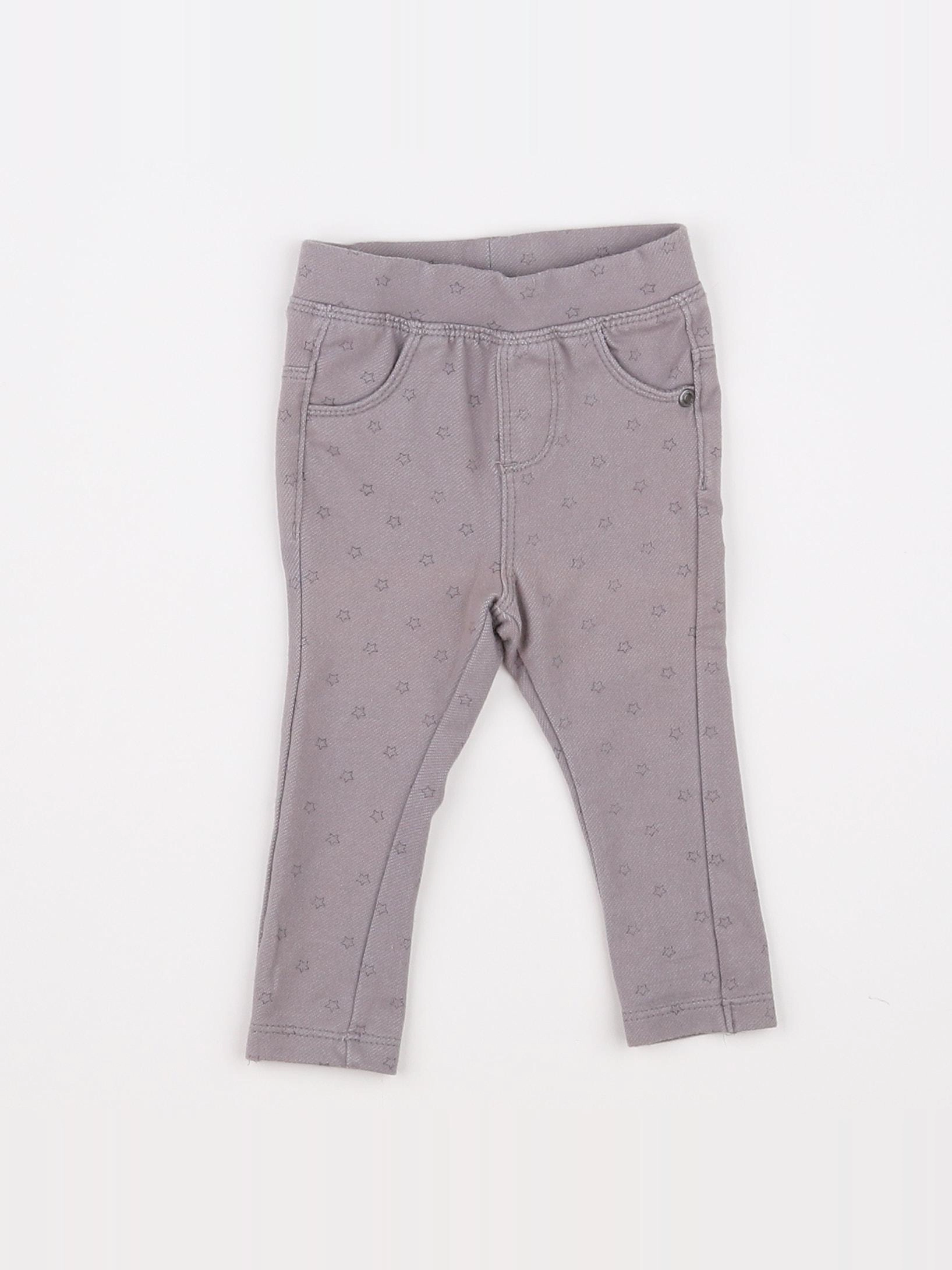Vertbaudet - jegging gris - 3 mois