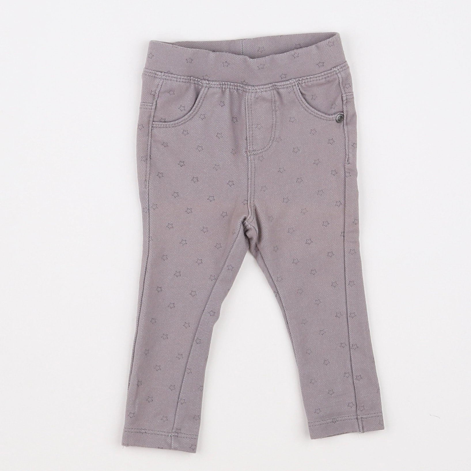 Vertbaudet - jegging gris - 3 mois