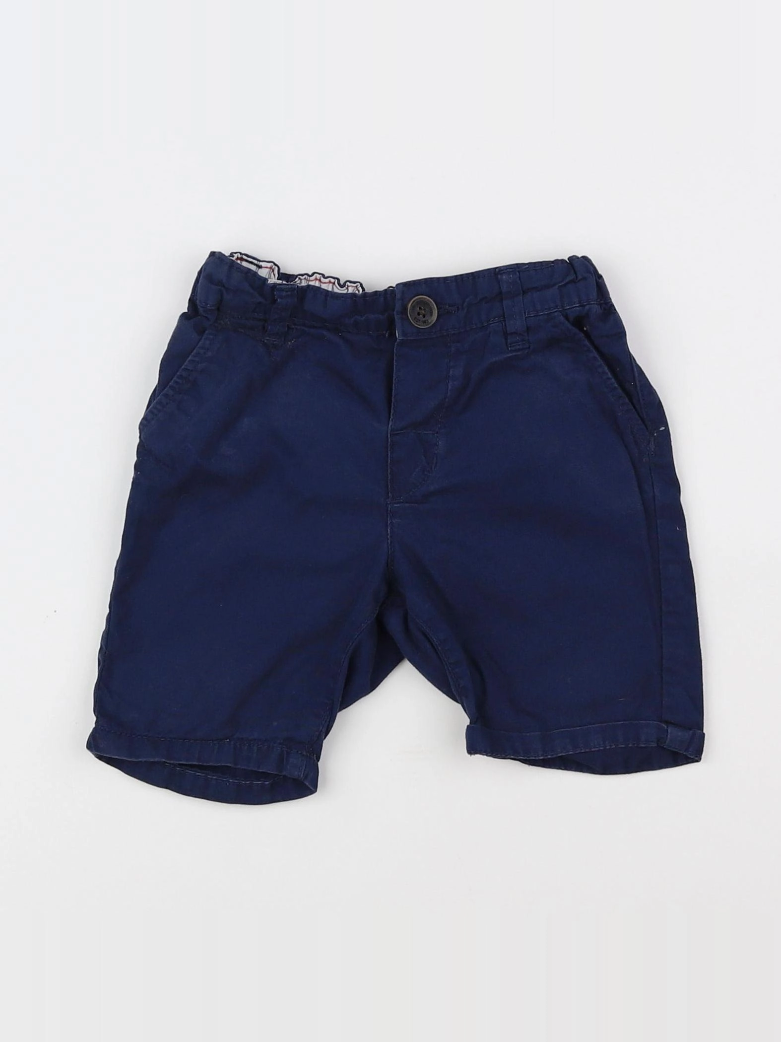 H&M - short bleu - 9/12 mois