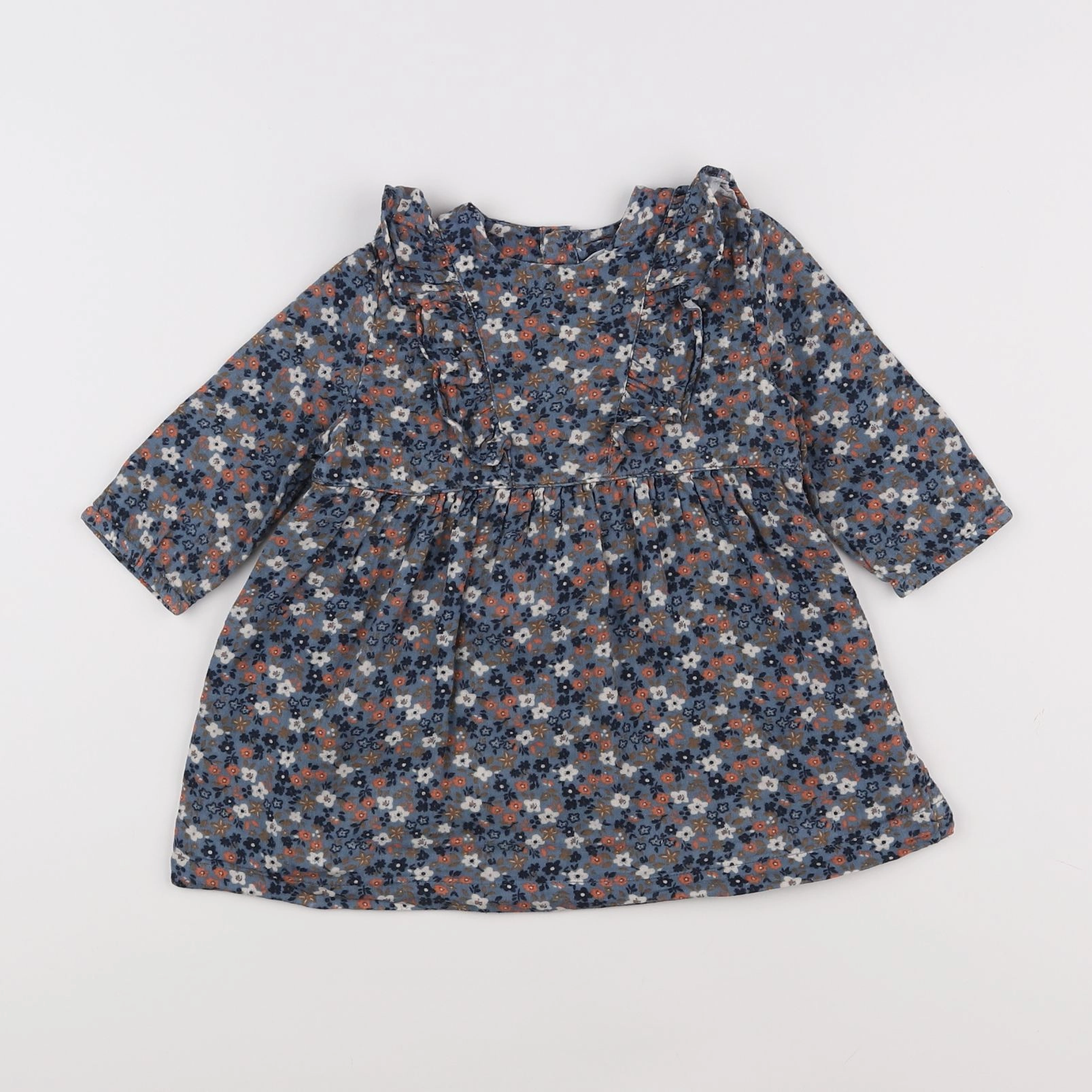 Petit Bateau - robe multicolore - 12 mois