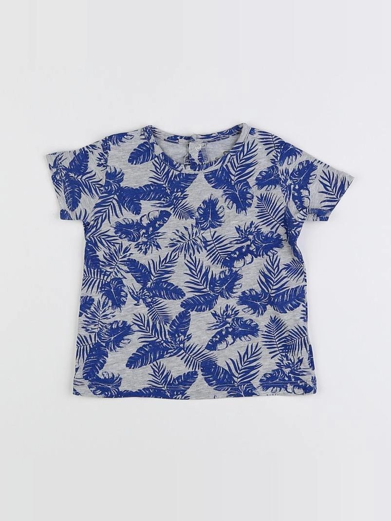 La Redoute - tee-shirt bleu, gris - 6 mois