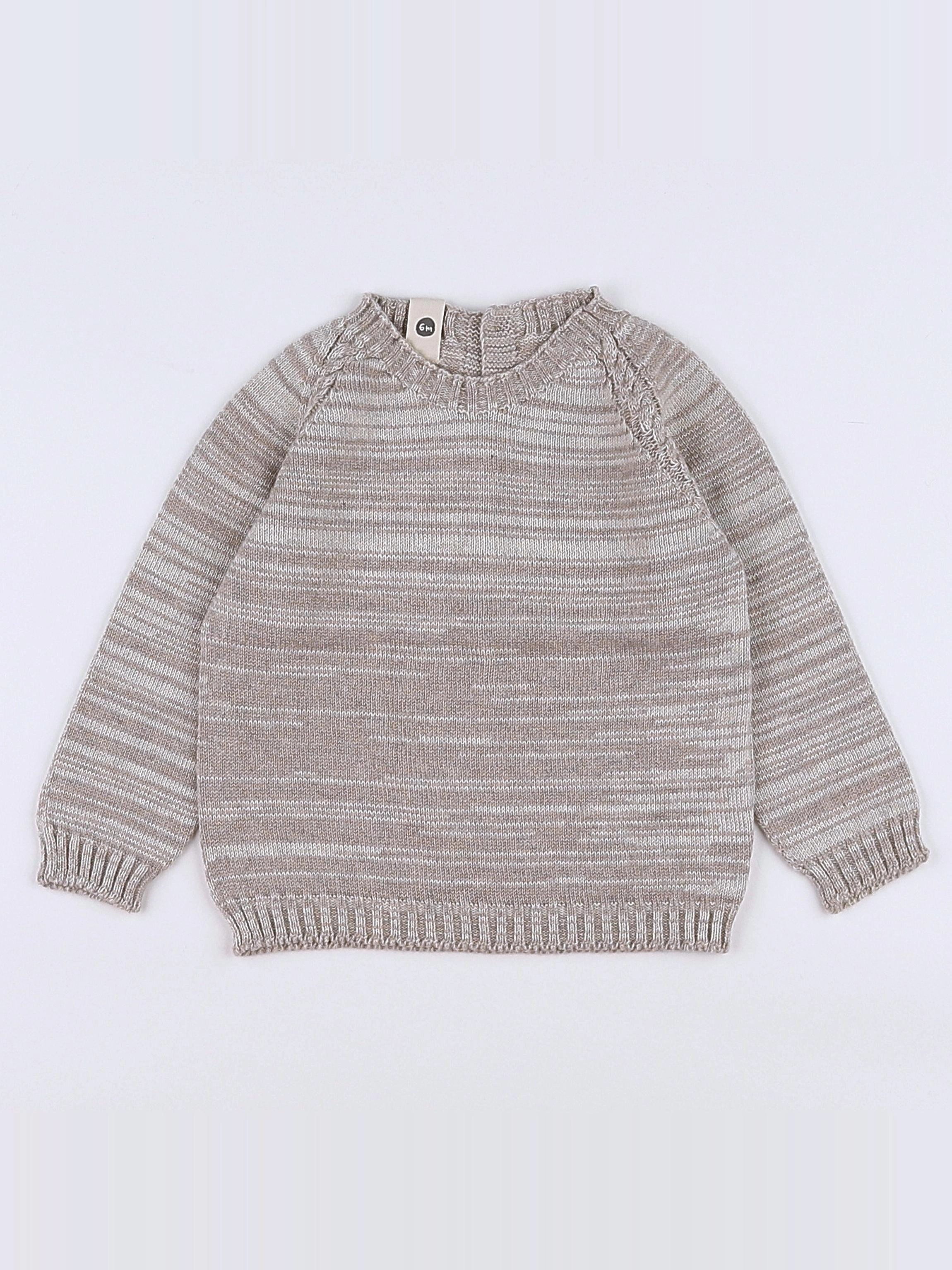 Bayiri  - pull gris (neuf) - 3 mois
