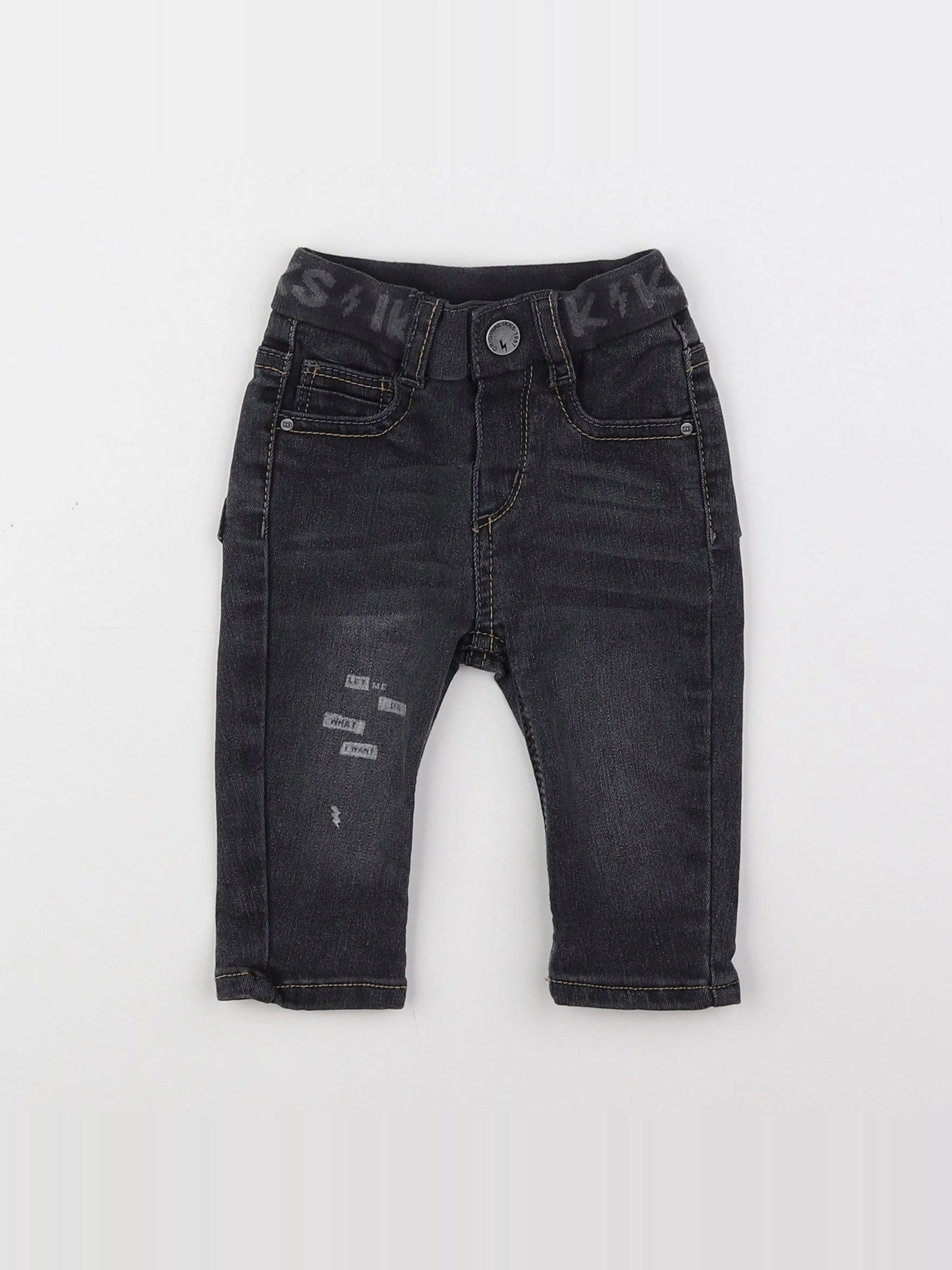 IKKS - jean gris - 6 mois