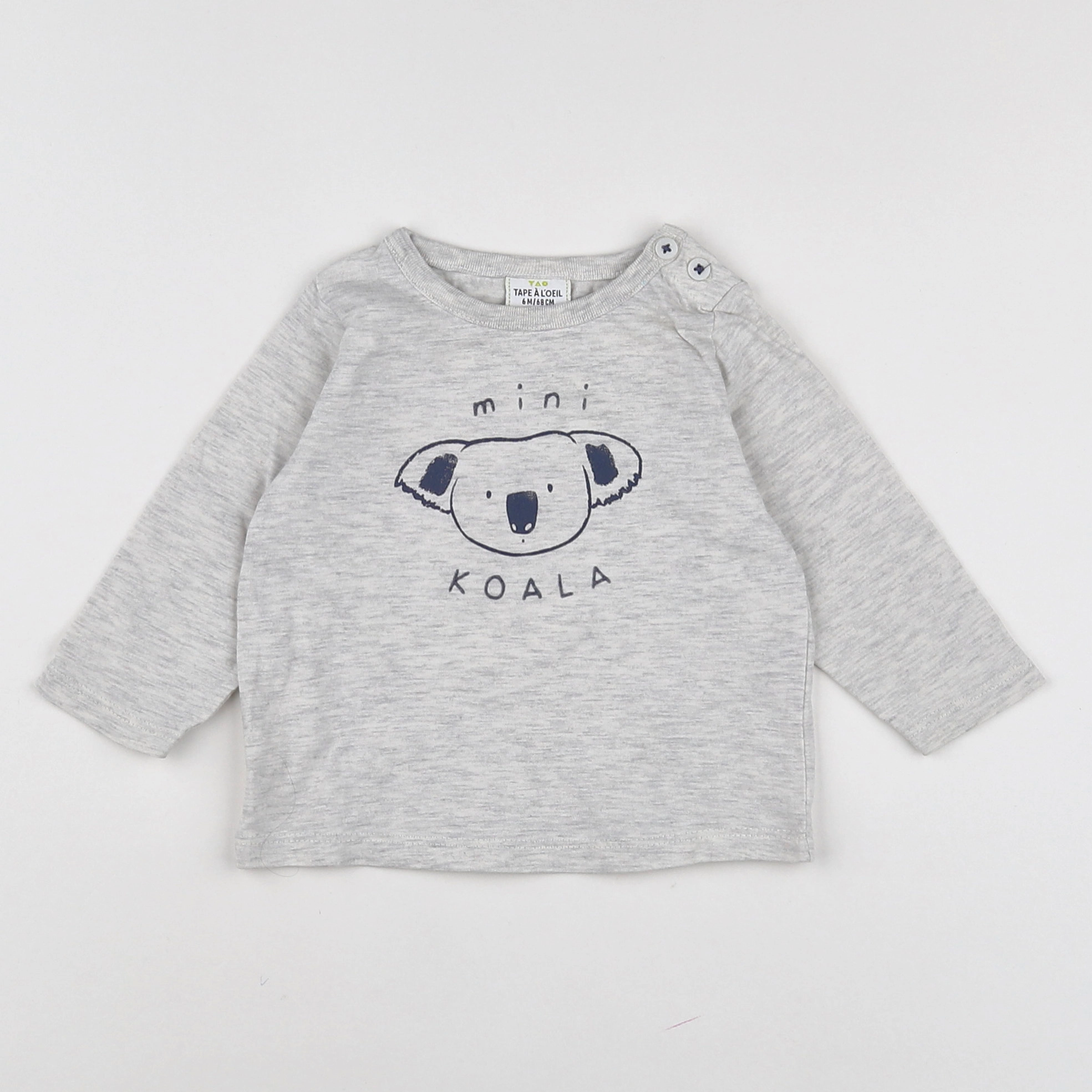 Tape à l'oeil - tee-shirt gris - 6 mois