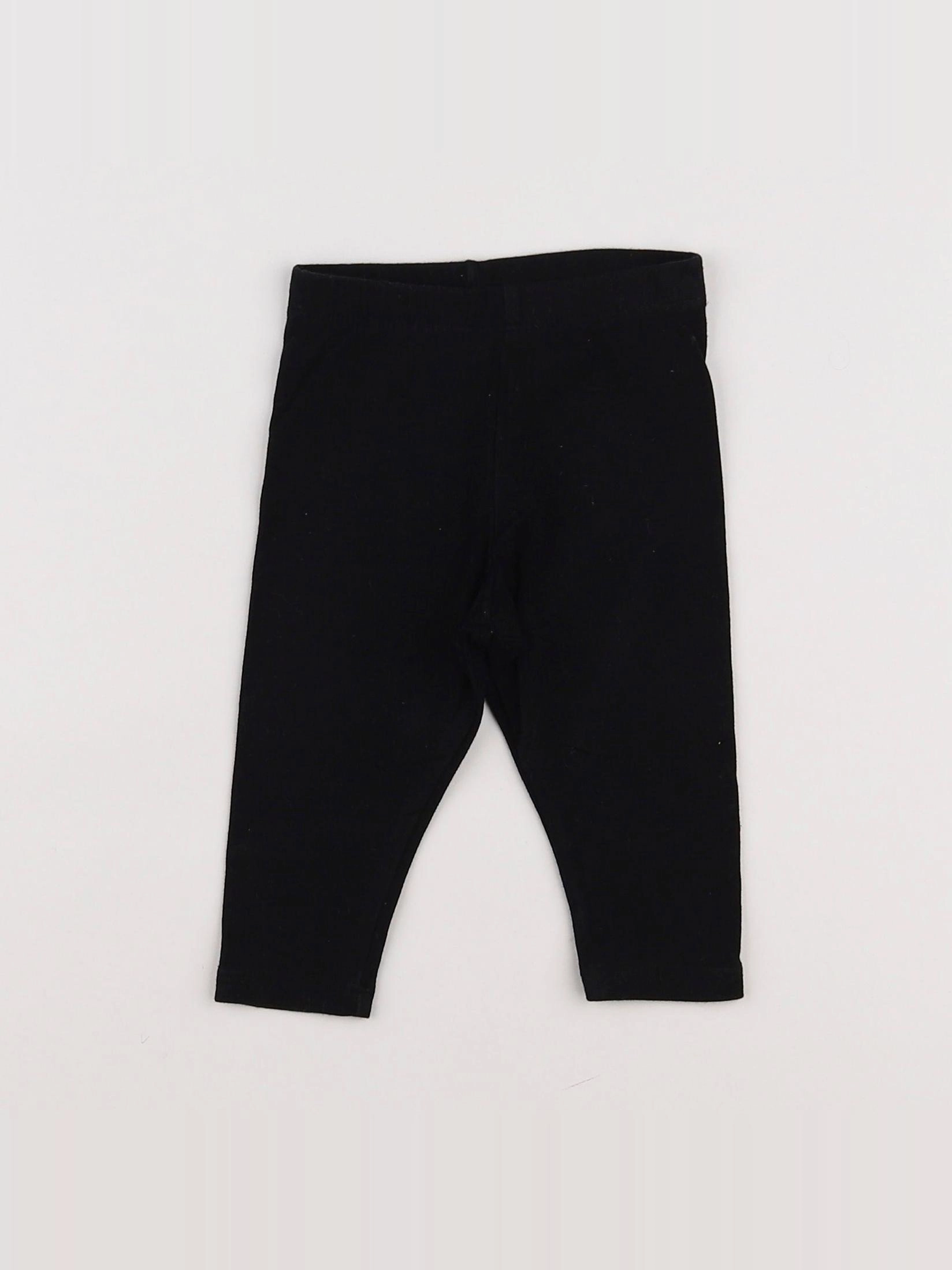 H&M - legging noir - 4/6 mois